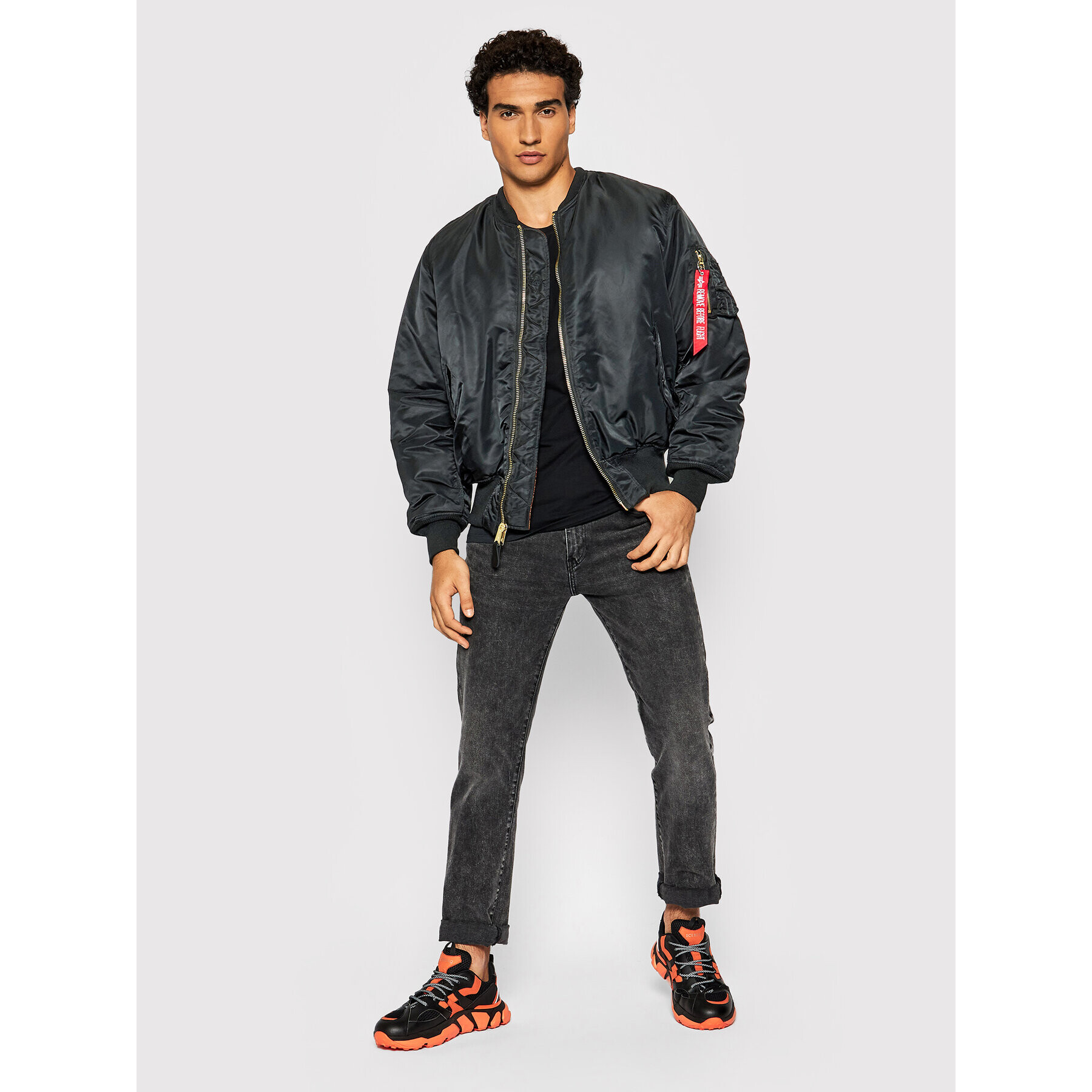 Alpha Industries Bunda bomber Ma-1 100101 Černá Regular Fit - Pepit.cz