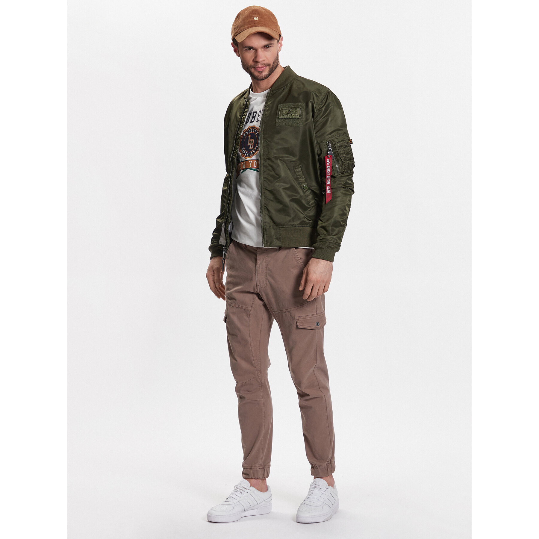 Alpha Industries Bunda bomber MA-1 196107 Zelená Regular Fit - Pepit.cz