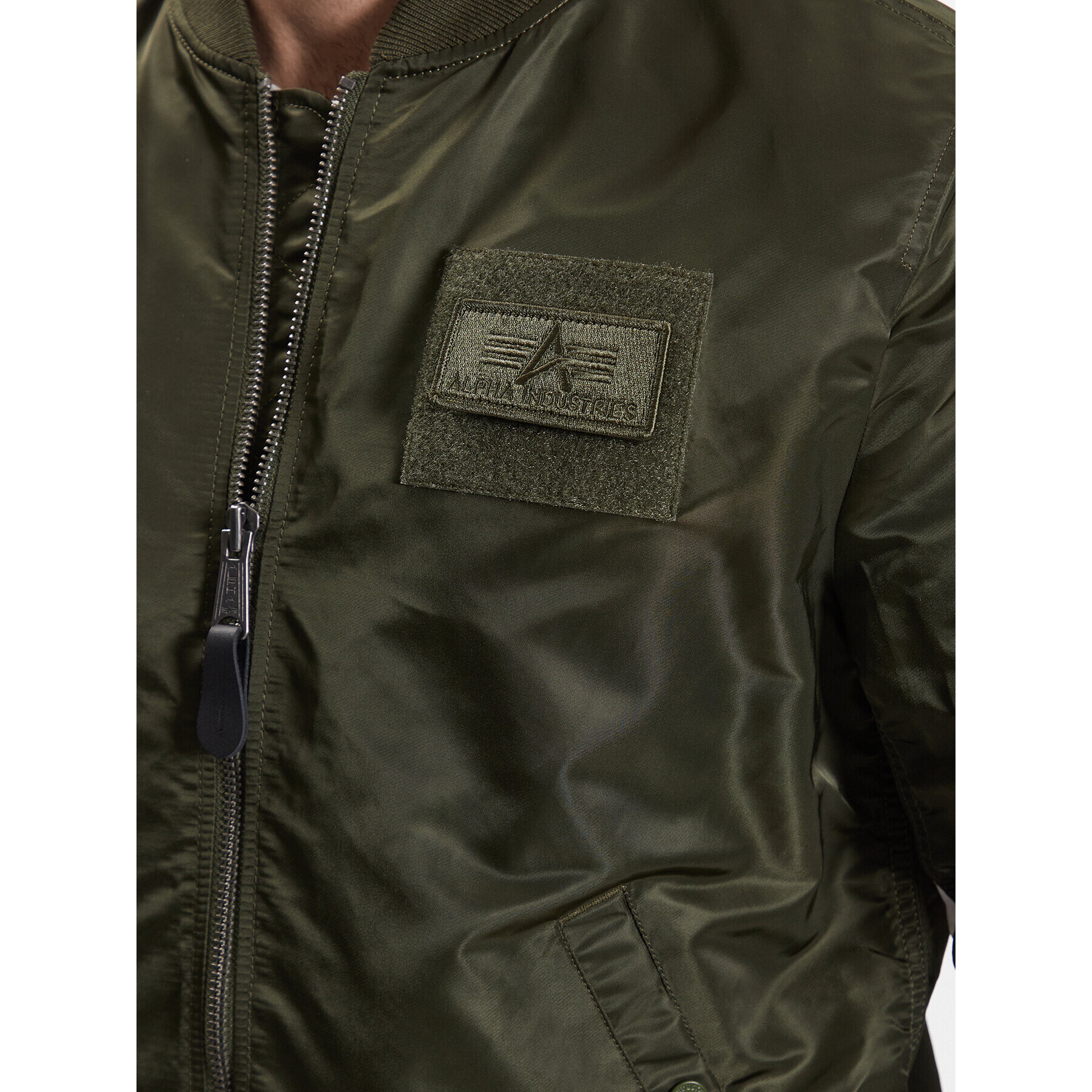 Alpha Industries Bunda bomber MA-1 196107 Zelená Regular Fit - Pepit.cz