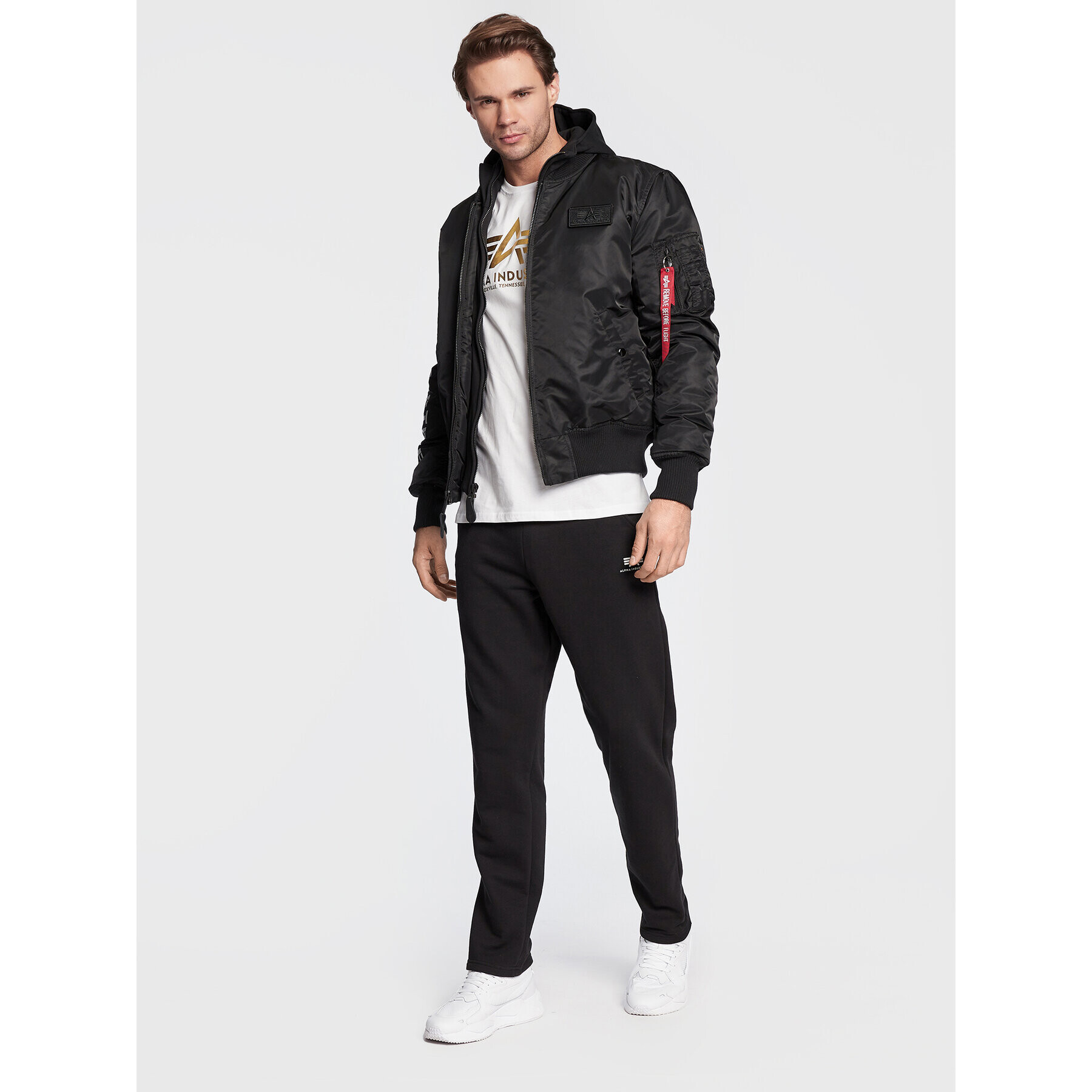 Alpha Industries Bunda bomber Ma-1 D-Tec 133104 Černá Regular Fit - Pepit.cz