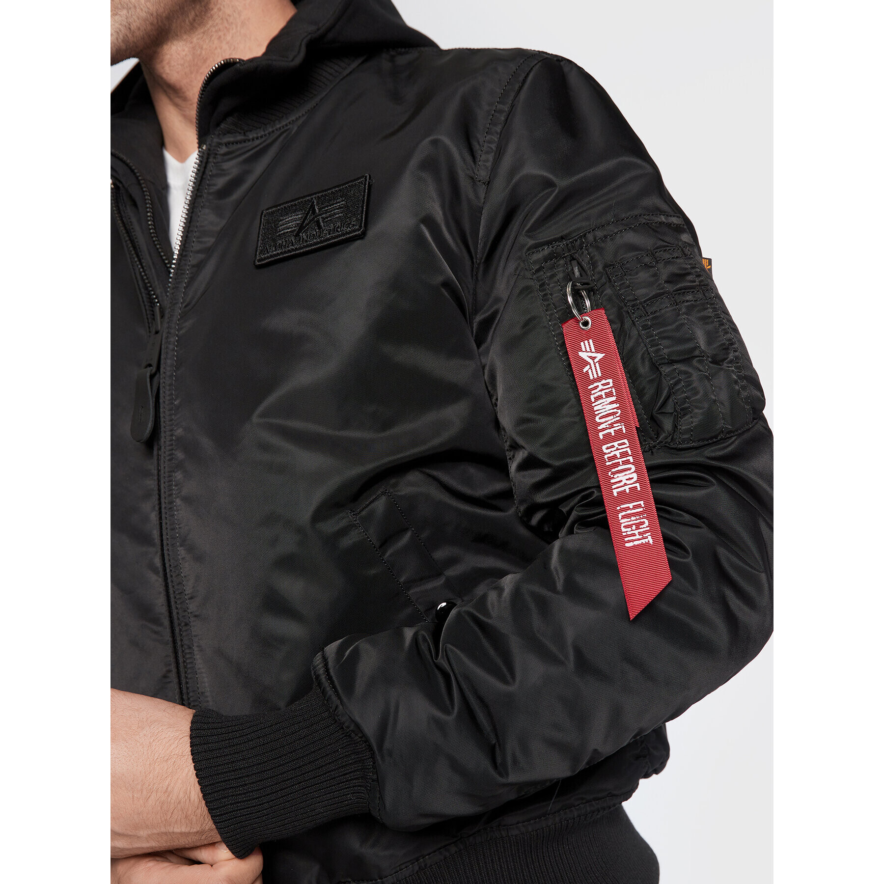 Alpha Industries Bunda bomber Ma-1 D-Tec 133104 Černá Regular Fit - Pepit.cz