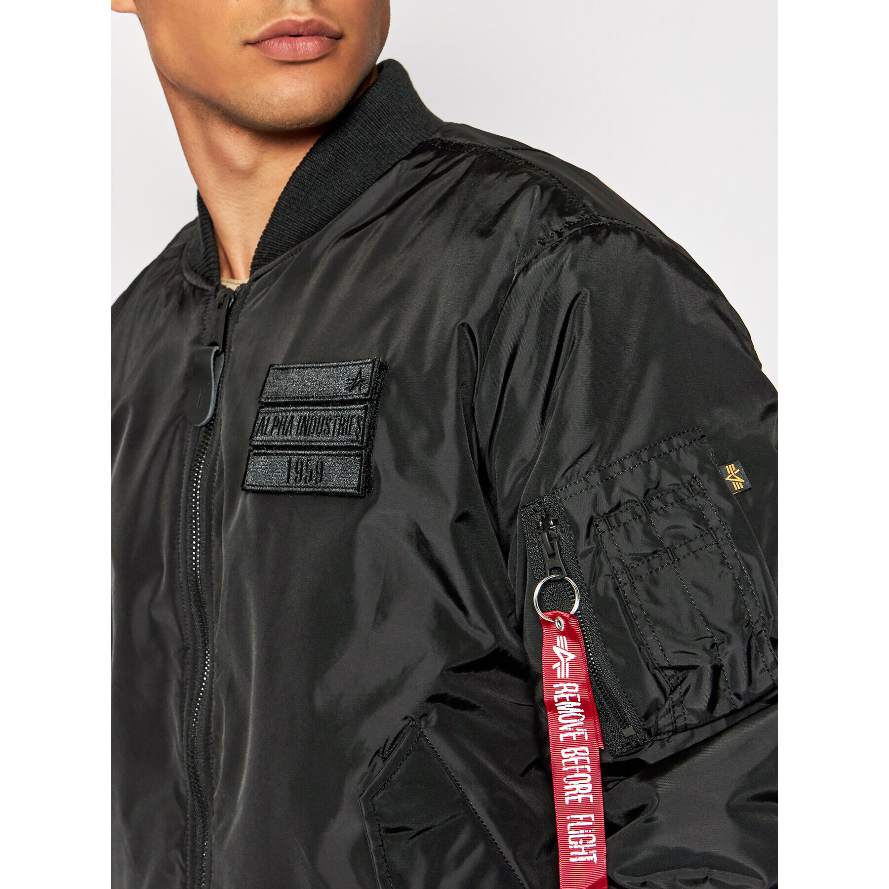 Alpha Industries Bunda bomber Ma-1 Flc Rev 198106 Černá Regular Fit - Pepit.cz