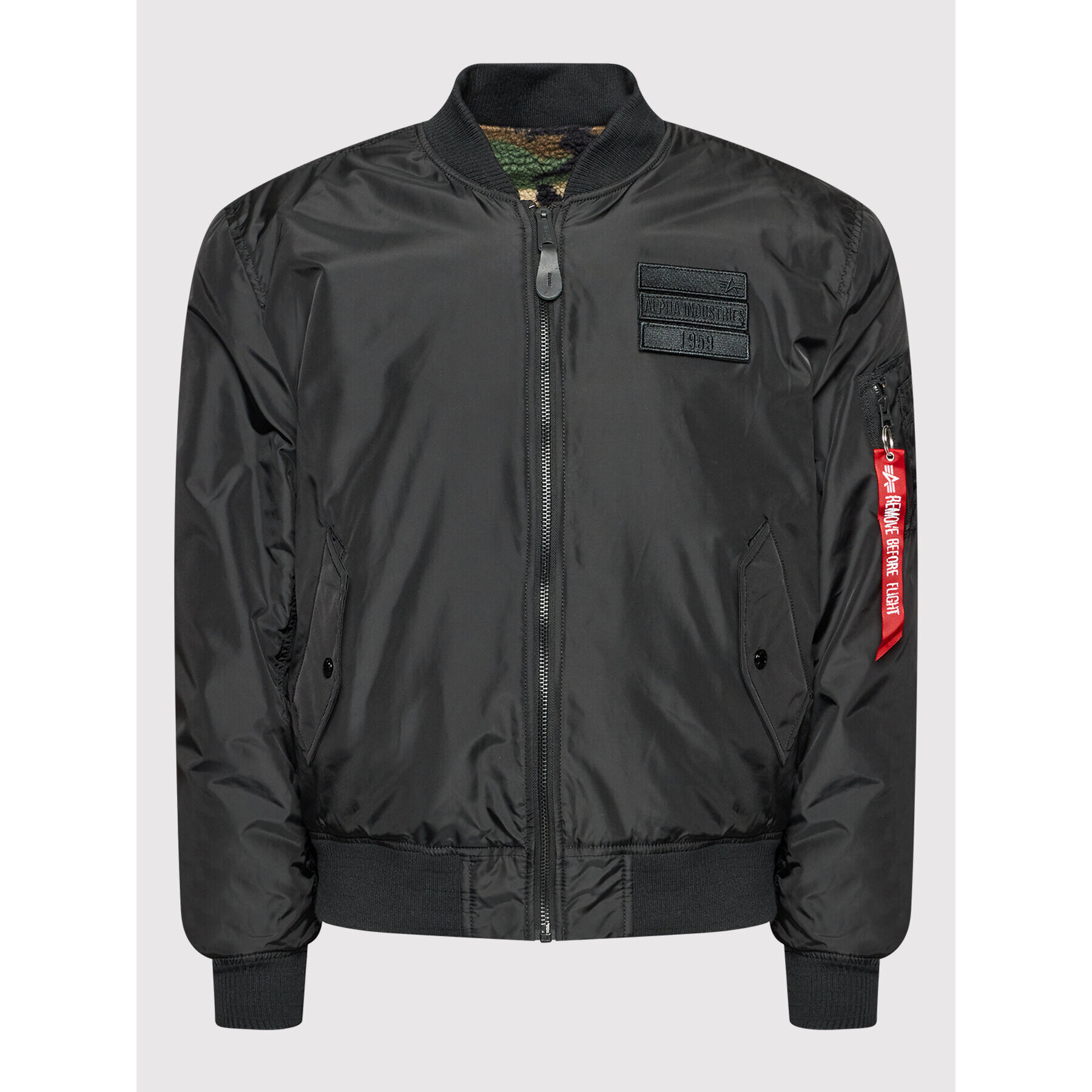 Alpha Industries Bunda bomber Ma-1 Flc Rev 198106 Černá Regular Fit - Pepit.cz