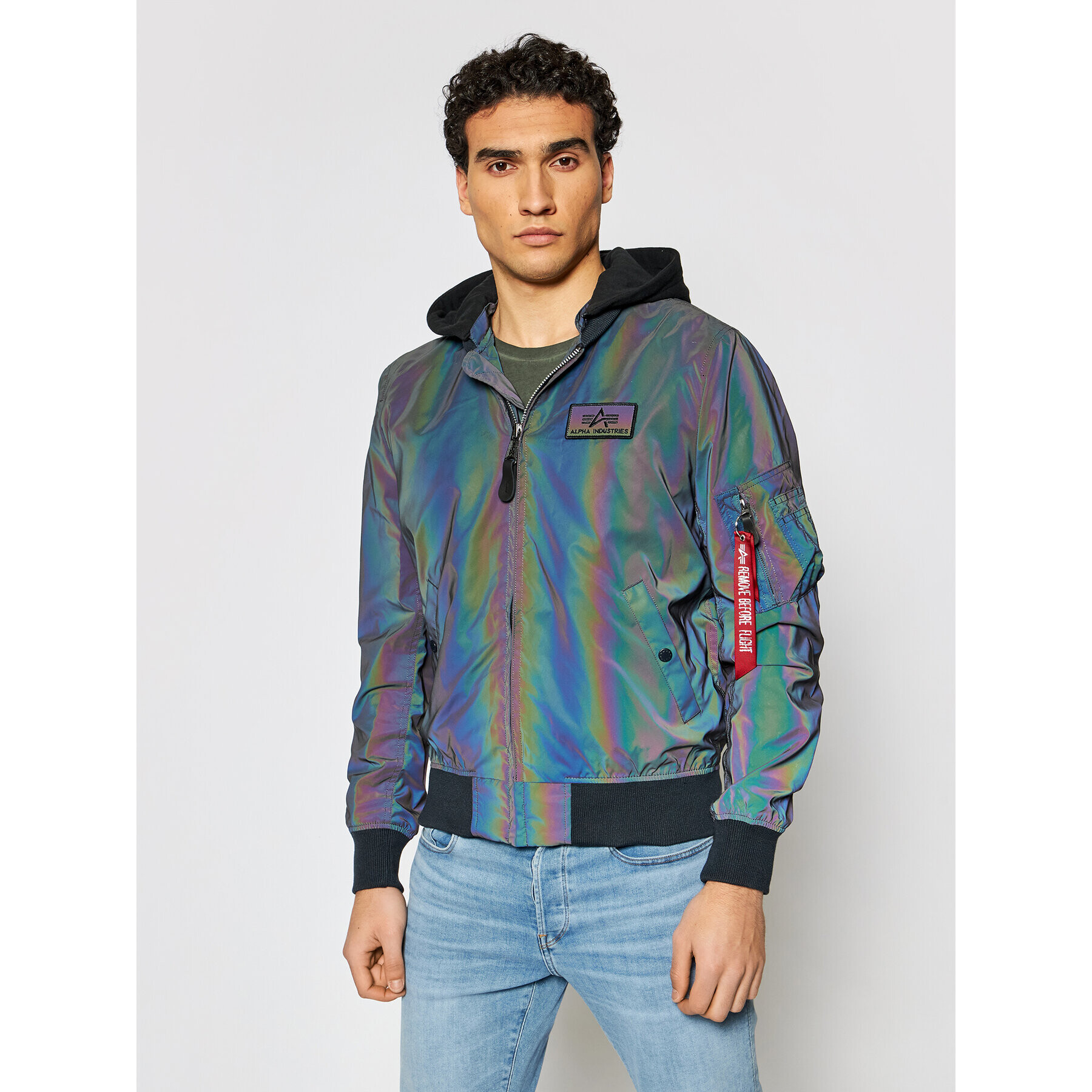 Alpha Industries Bunda bomber MA-1 LW HD 116107RR Šedá Regular Fit - Pepit.cz