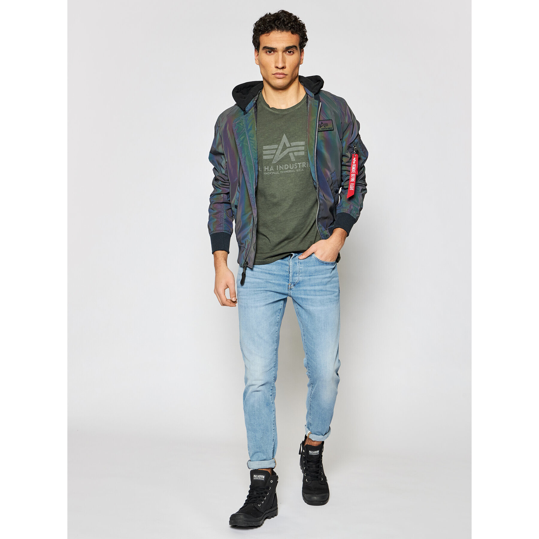 Alpha Industries Bunda bomber MA-1 LW HD 116107RR Šedá Regular Fit - Pepit.cz