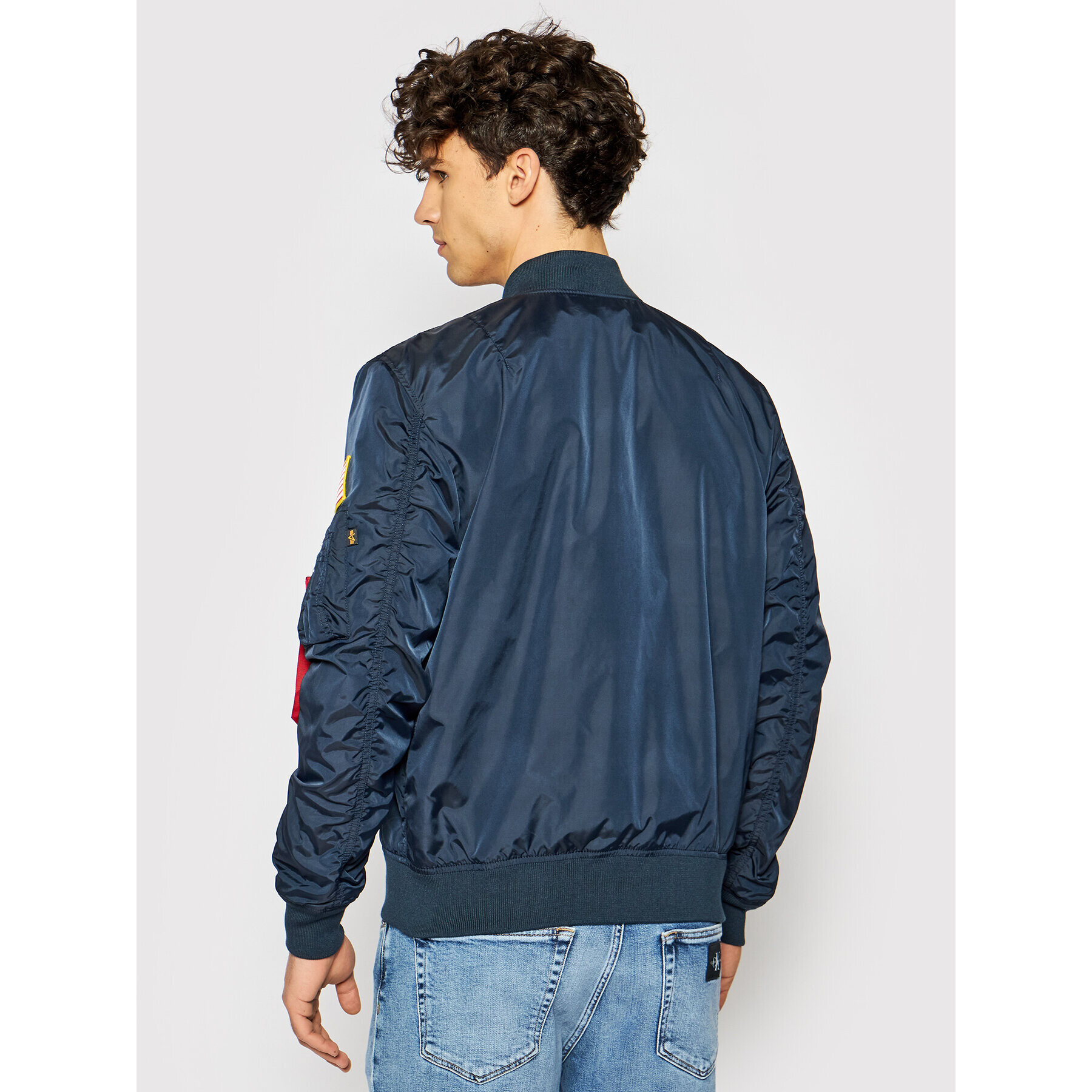 Alpha Industries Bunda bomber Ma-1 Nasa Reversible 186101 Tmavomodrá Regular Fit - Pepit.cz