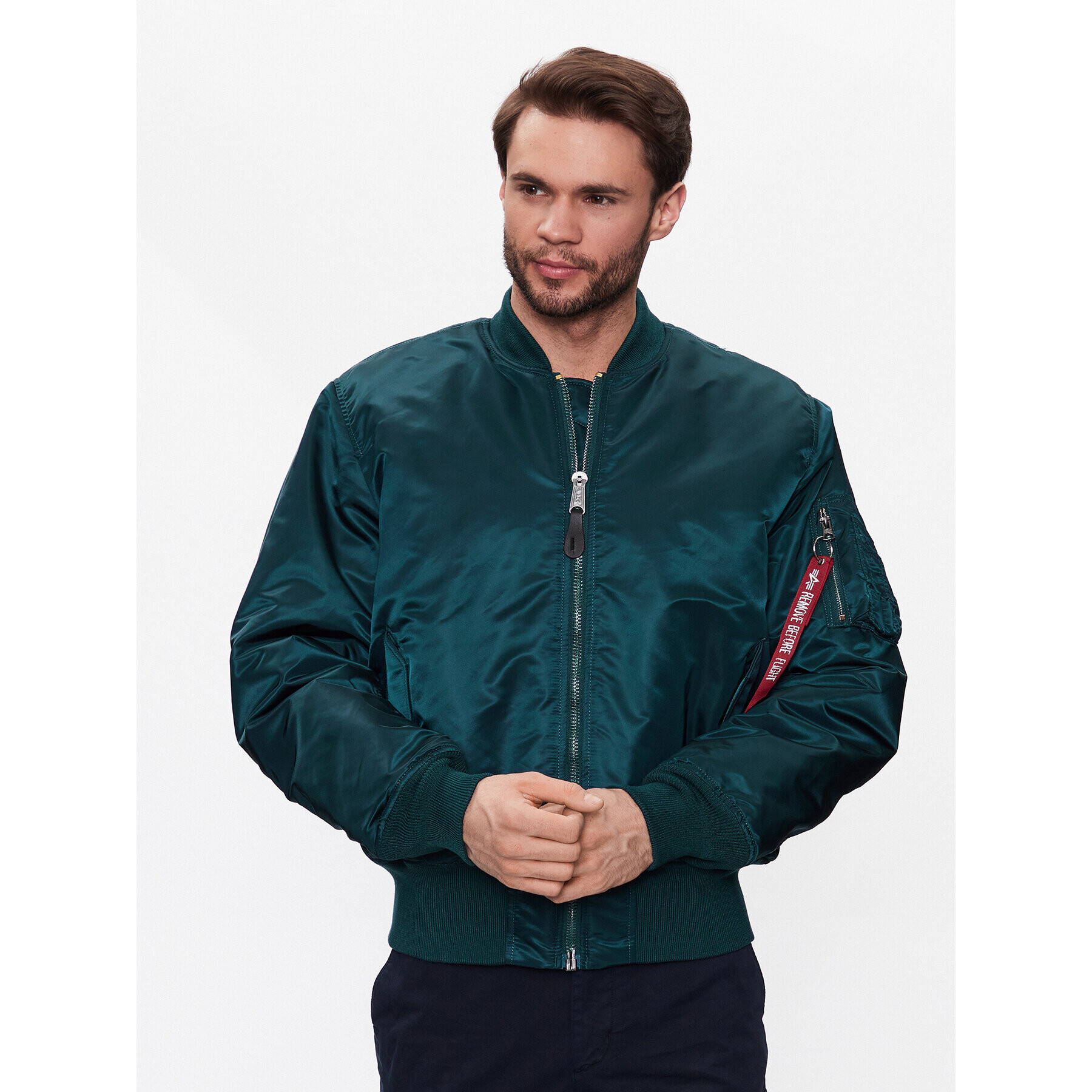 Alpha Industries Bunda bomber MA-1 100101 Tmavomodrá Oversize - Pepit.cz