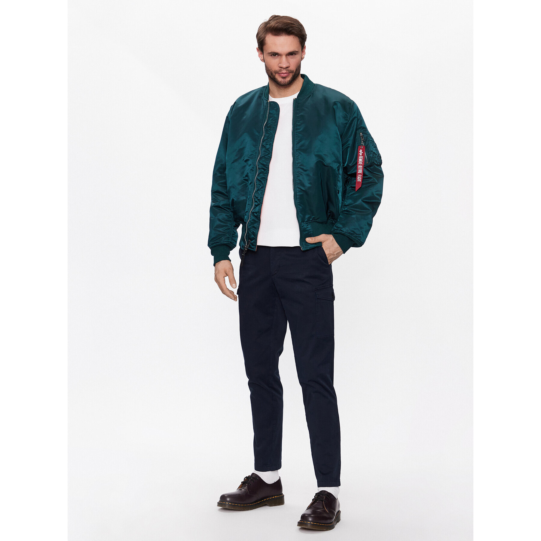 Alpha Industries Bunda bomber MA-1 100101 Tmavomodrá Oversize - Pepit.cz