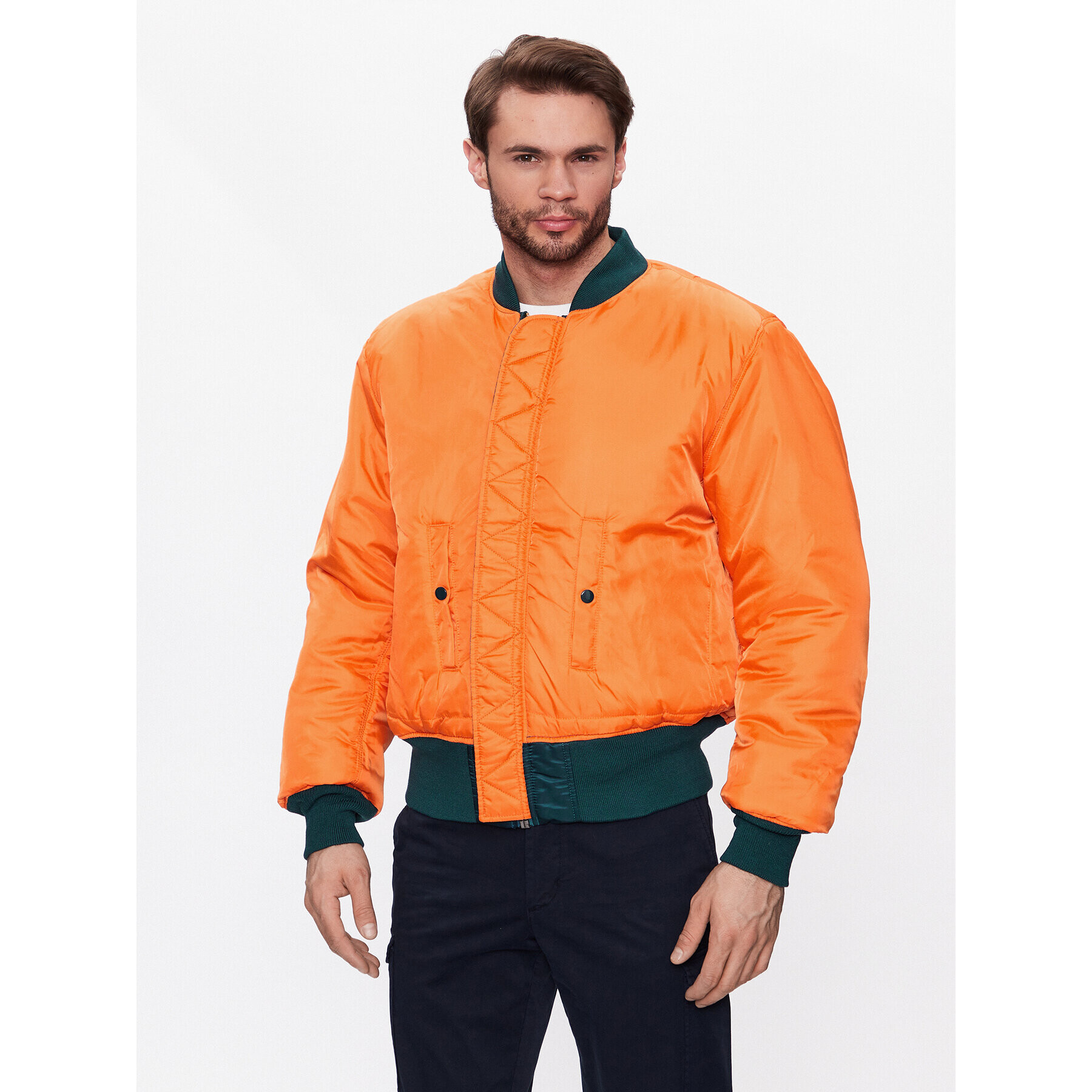 Alpha Industries Bunda bomber MA-1 100101 Tmavomodrá Oversize - Pepit.cz