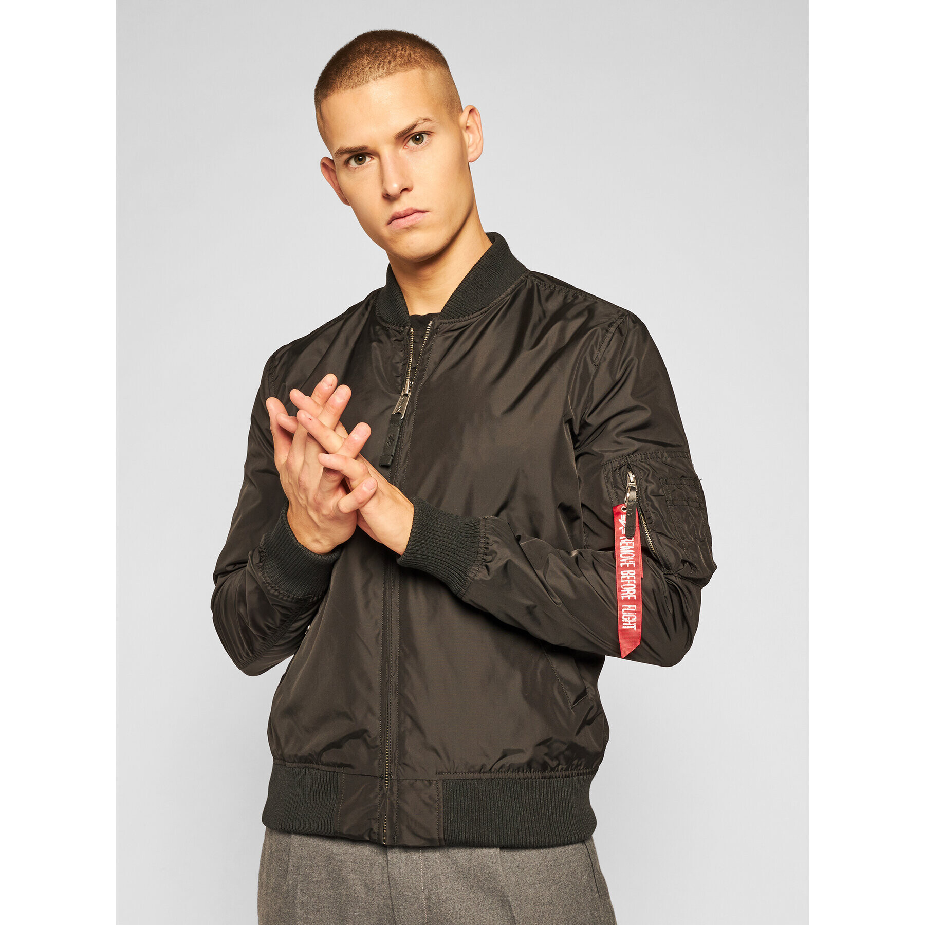 Alpha Industries Bunda bomber Ma-1 191103 Černá Regular Fit - Pepit.cz