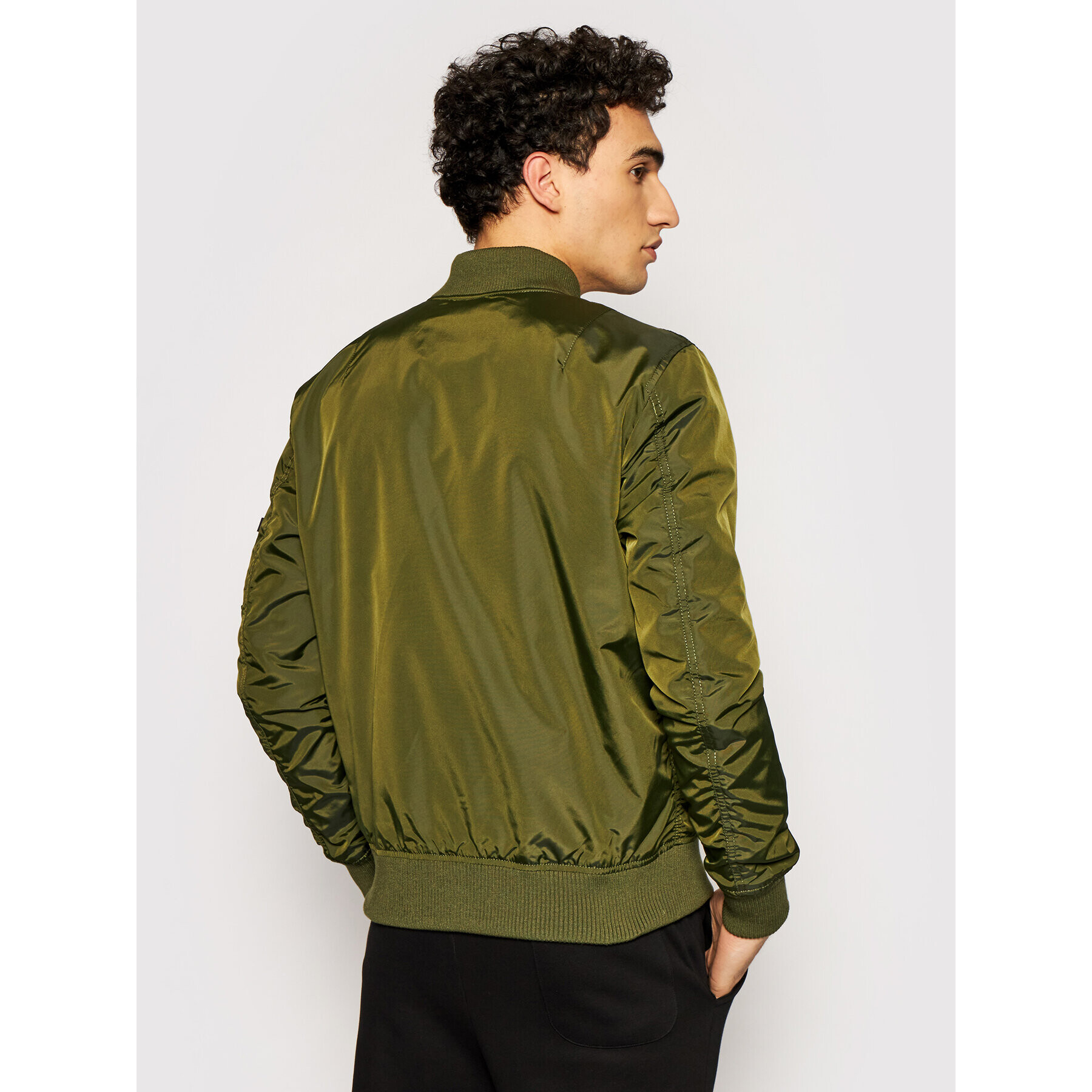 Alpha Industries Bunda bomber Ma-1 191103 Zelená Regular Fit - Pepit.cz