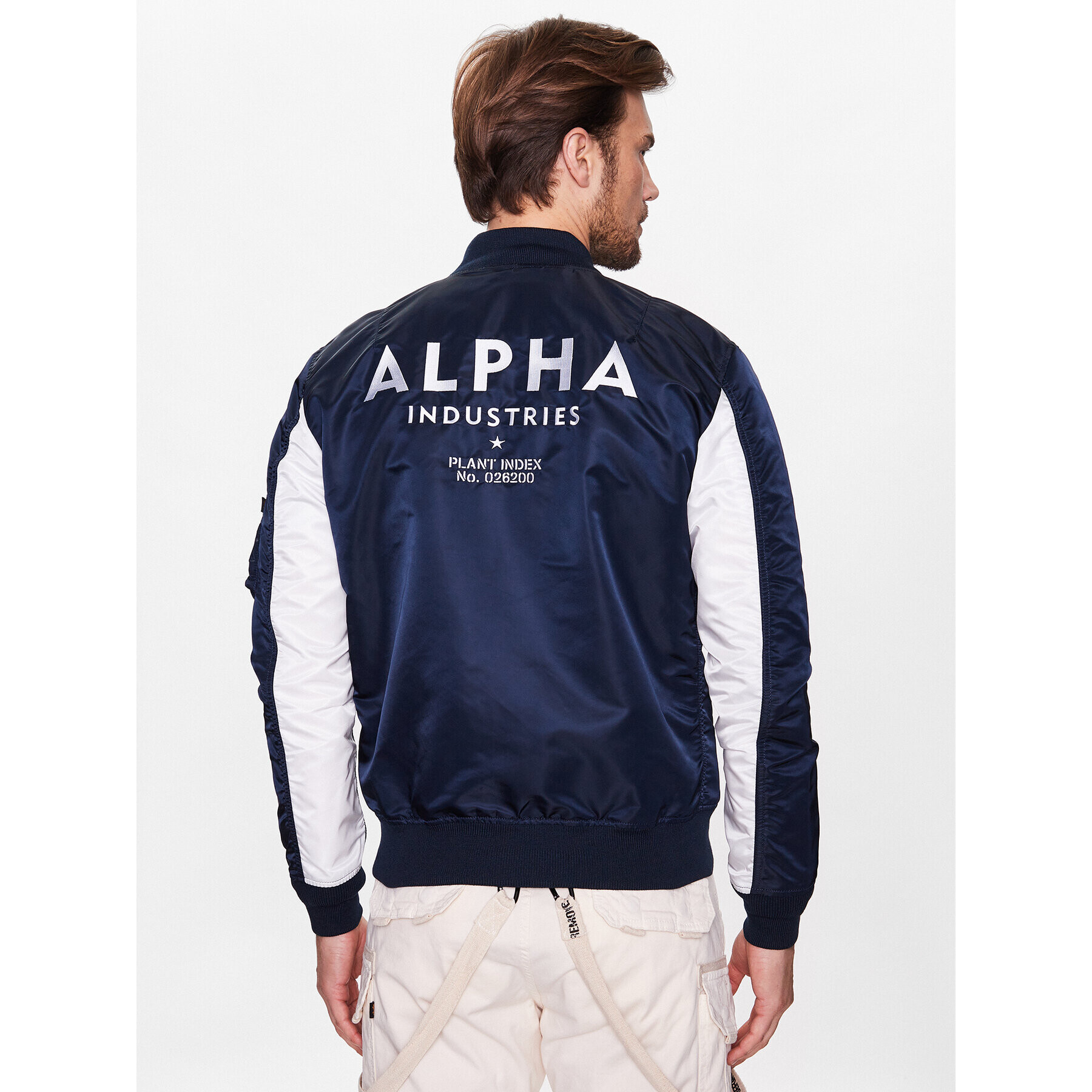 Alpha Industries Bunda bomber MA-1 196107 Modrá Regular Fit - Pepit.cz