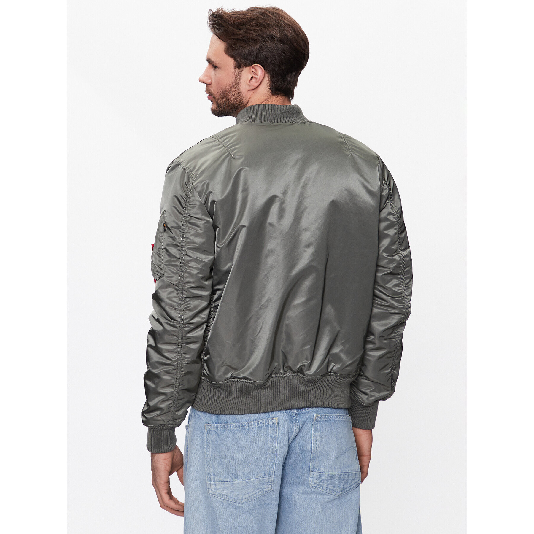 Alpha Industries Bunda bomber MA-1 191118 Šedá Slim Fit - Pepit.cz