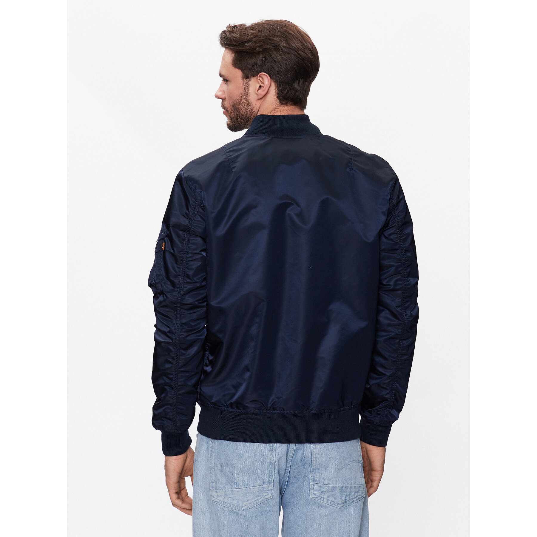 Alpha Industries Bunda bomber MA-1 156101 Modrá Regular Fit - Pepit.cz