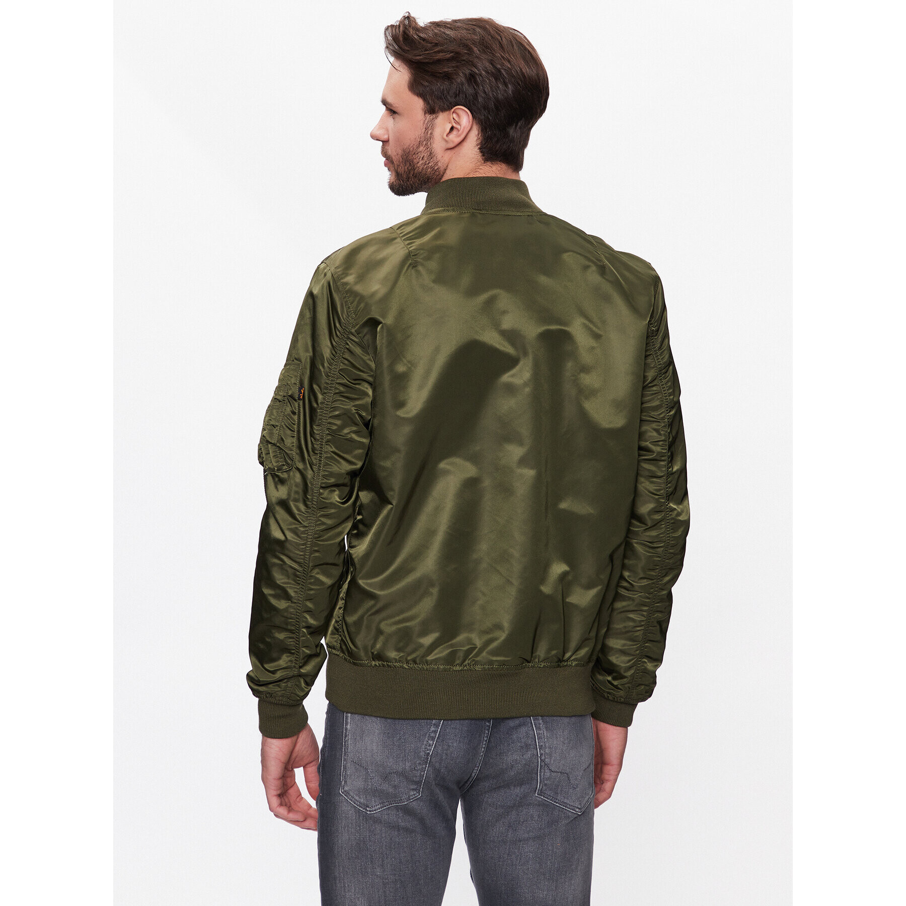 Alpha Industries Bunda bomber MA-1 156101 Zelená Regular Fit - Pepit.cz