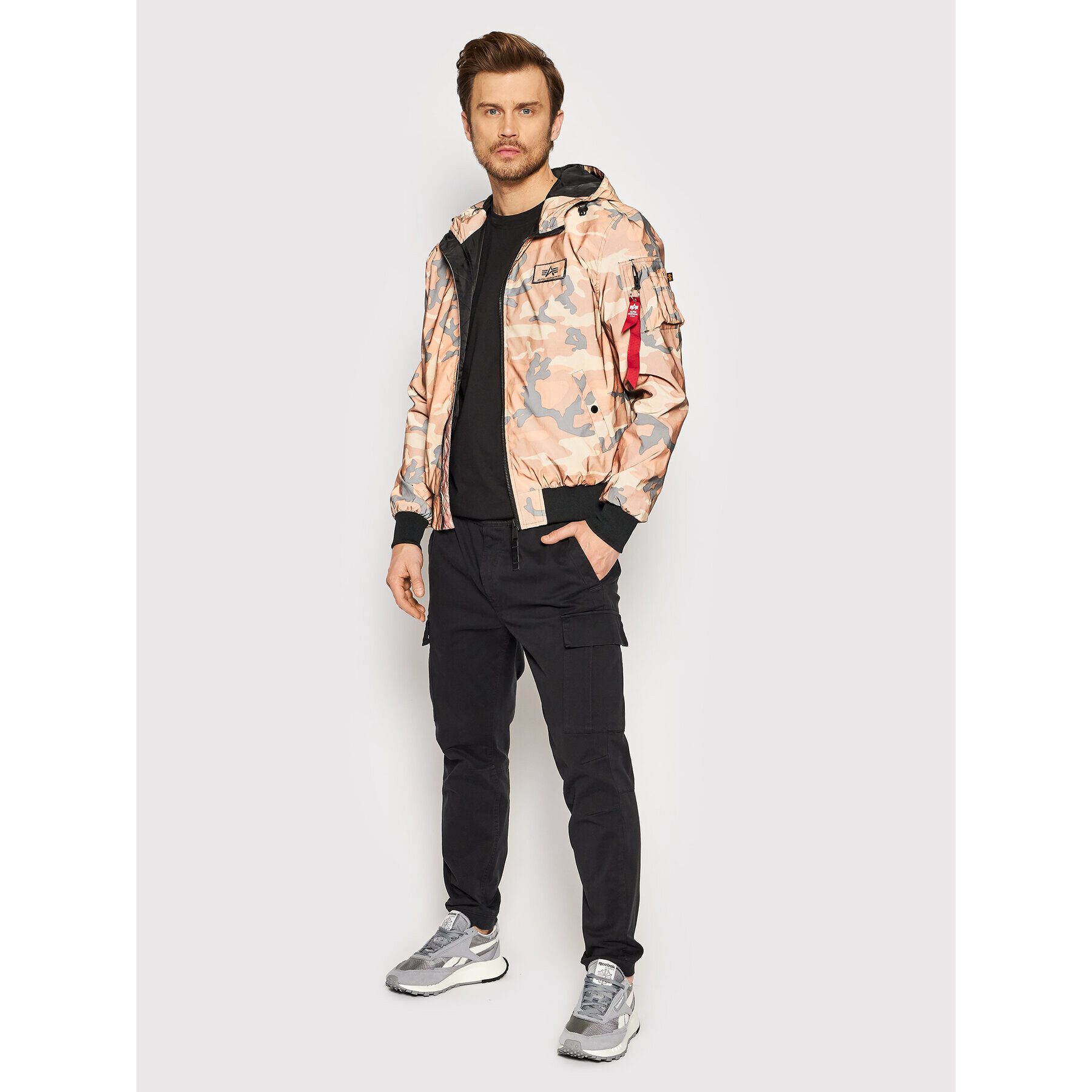 Alpha Industries Bunda pro přechodné období Camo 126138RC Hnědá Regular Fit - Pepit.cz