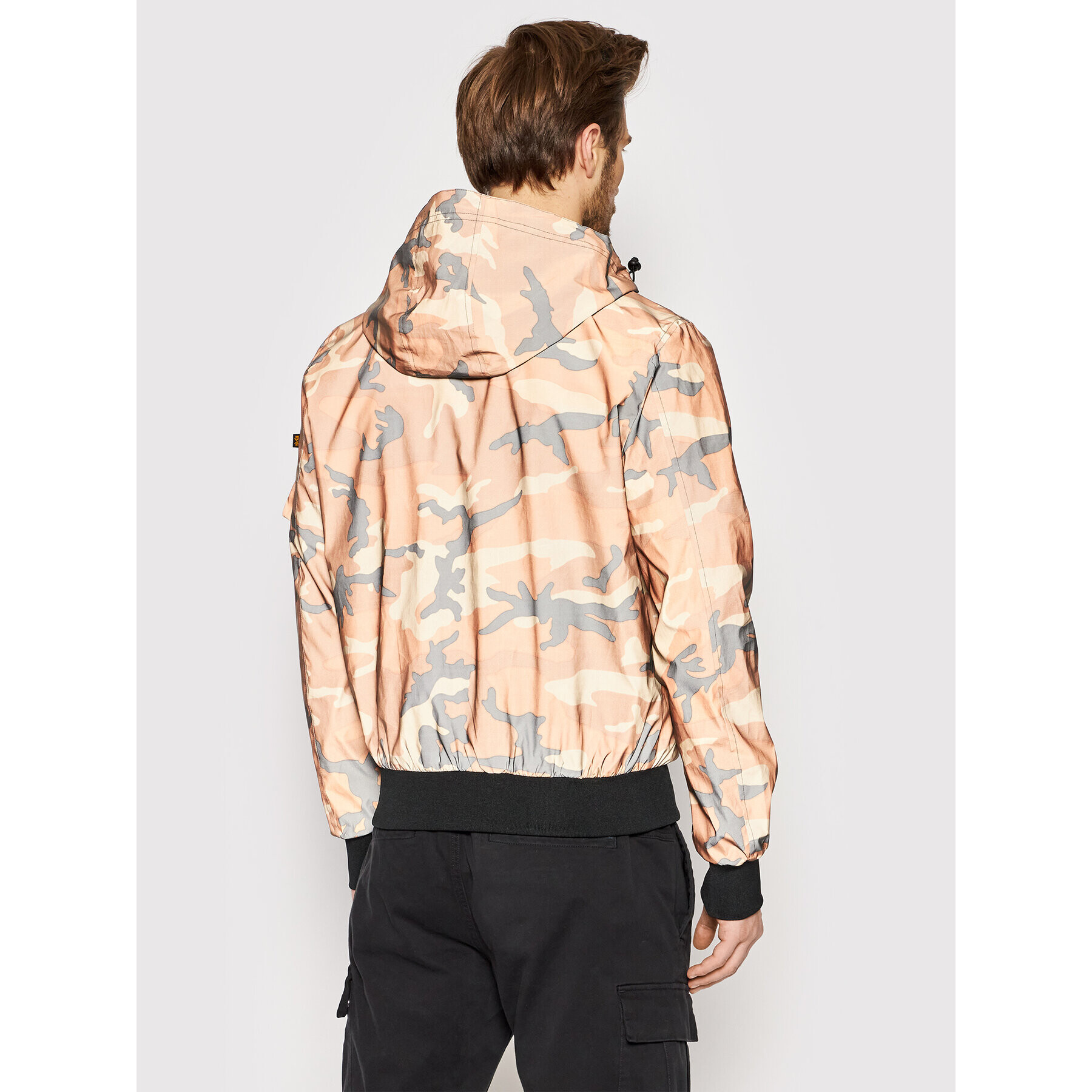 Alpha Industries Bunda pro přechodné období Camo 126138RC Hnědá Regular Fit - Pepit.cz