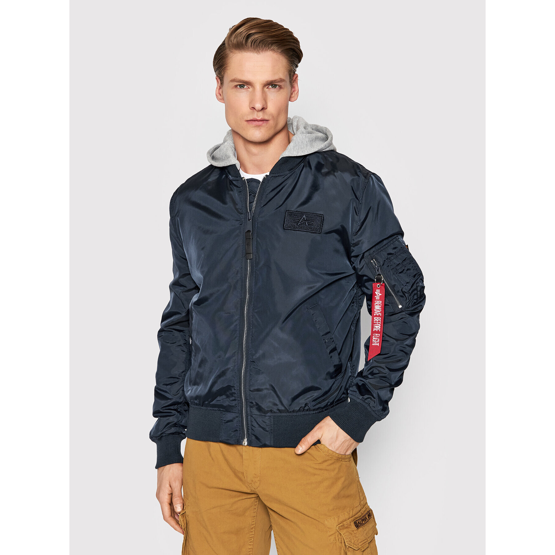 Alpha Industries Bunda pro přechodné období Ma-1 Tt 106103 Tmavomodrá Regular Fit - Pepit.cz