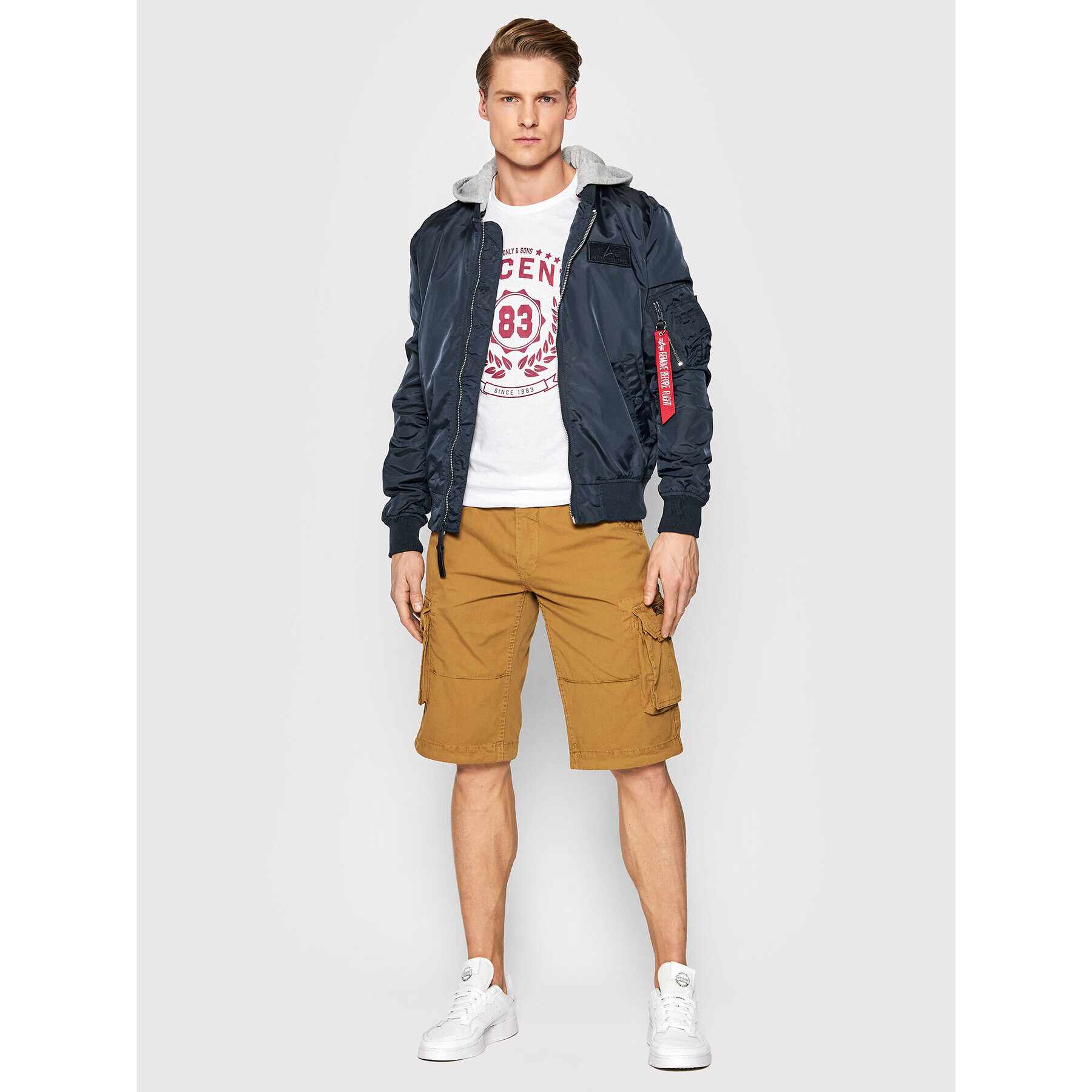 Alpha Industries Bunda pro přechodné období Ma-1 Tt 106103 Tmavomodrá Regular Fit - Pepit.cz