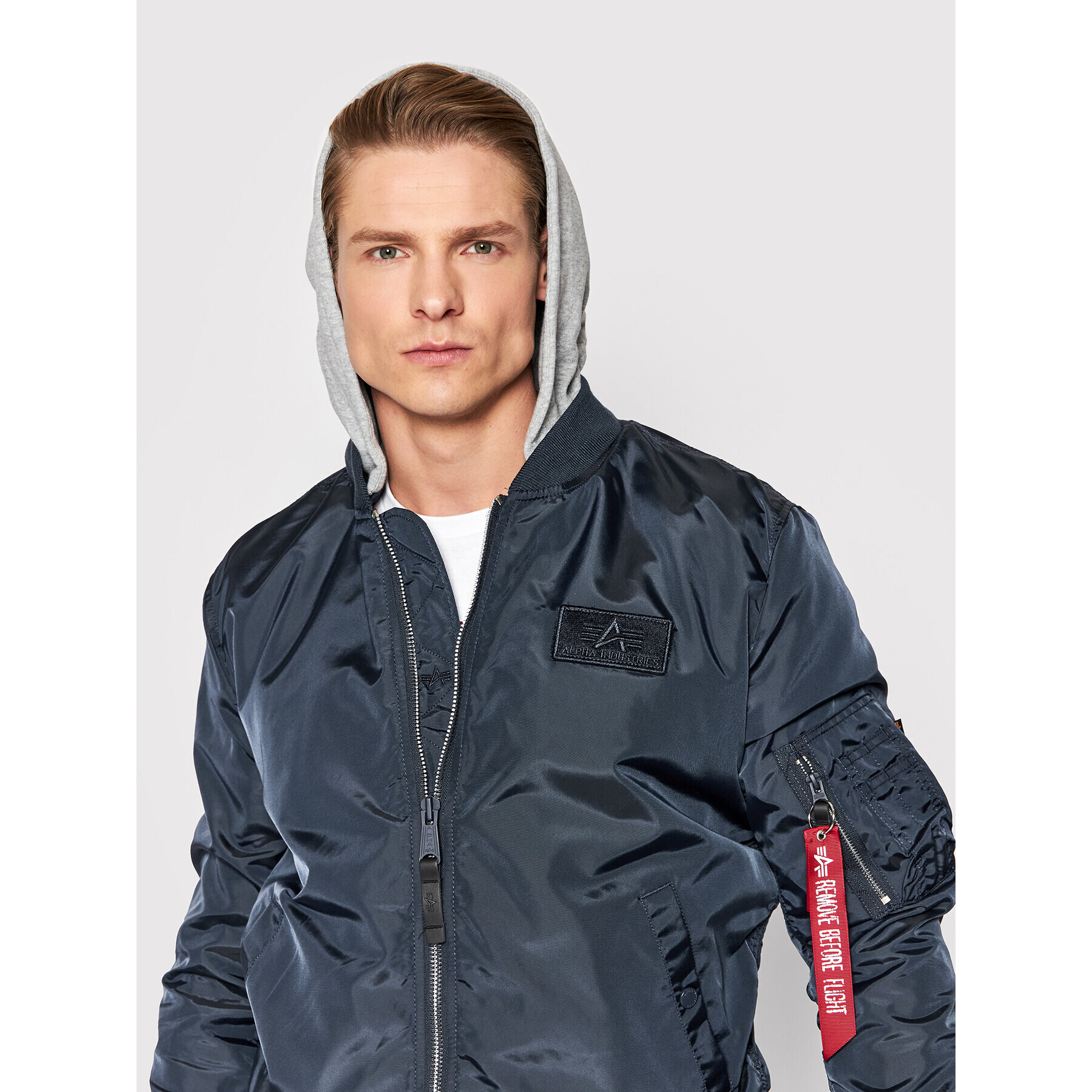 Alpha Industries Bunda pro přechodné období Ma-1 Tt 106103 Tmavomodrá Regular Fit - Pepit.cz