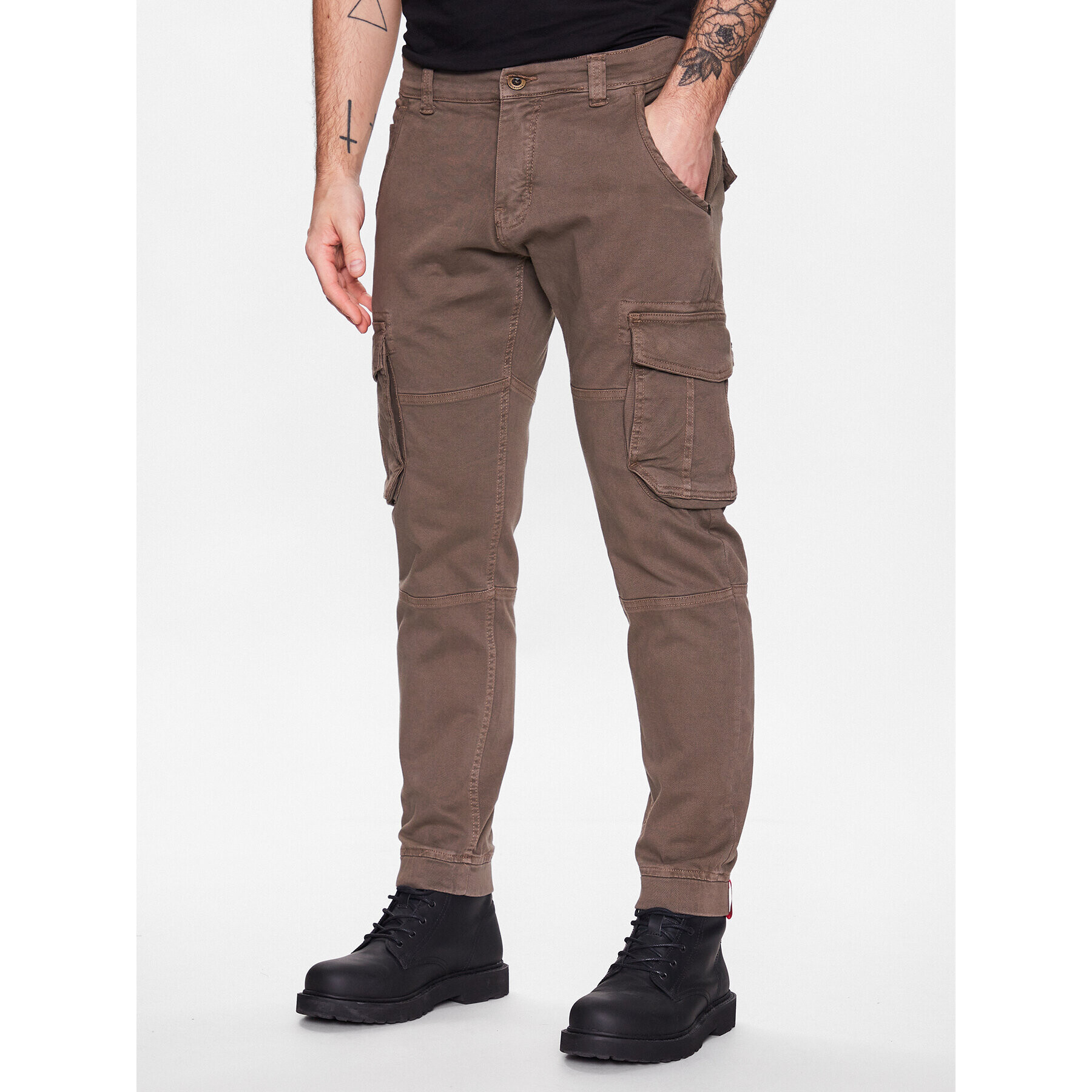 Alpha Industries Kalhoty z materiálu Army 196210 Béžová Regular Fit - Pepit.cz