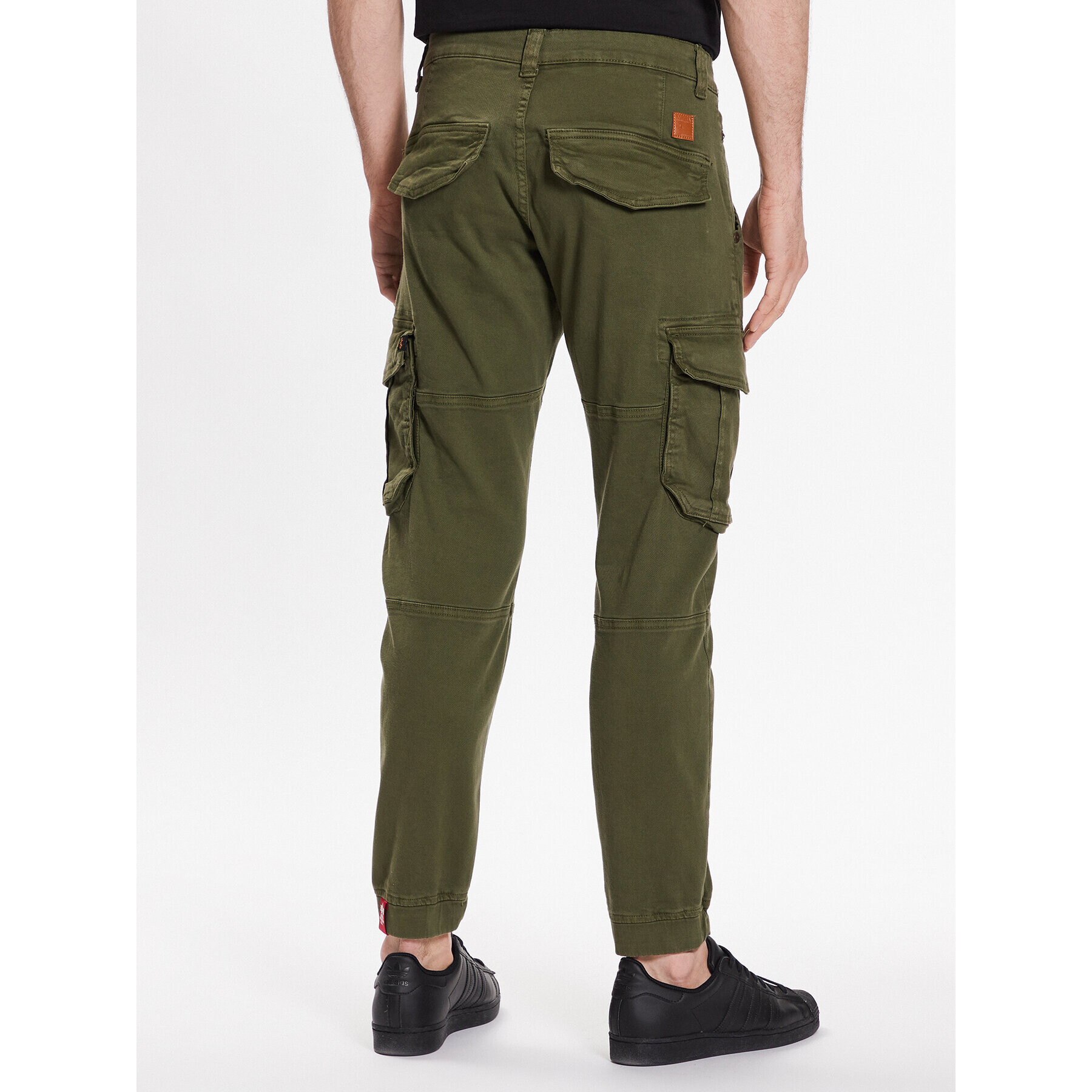 Alpha Industries Kalhoty z materiálu Army 196210 Zelená Regular Fit - Pepit.cz