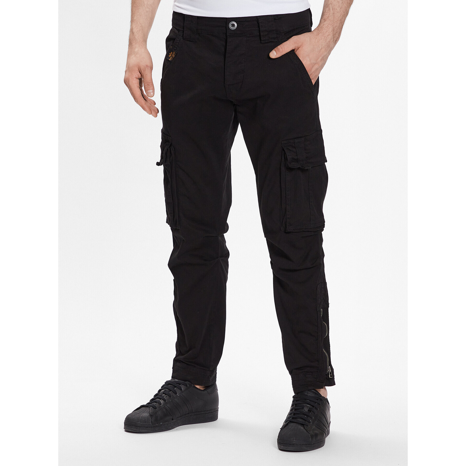 Alpha Industries Kalhoty z materiálu Task Force 106203 Černá Regular Fit - Pepit.cz