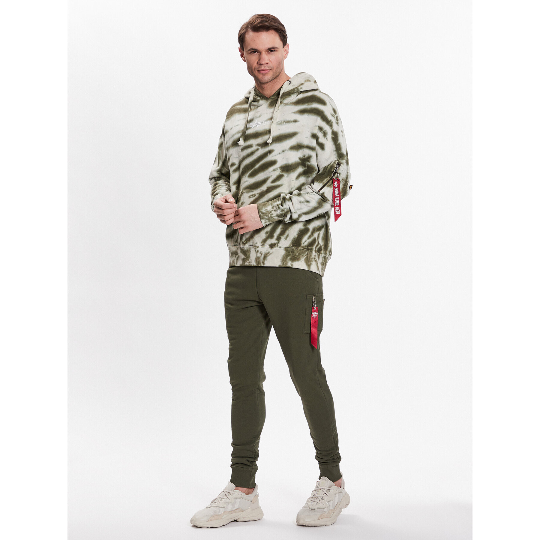 Alpha Industries Teplákové kalhoty X-Fit 178333 Zelená Slim Fit - Pepit.cz