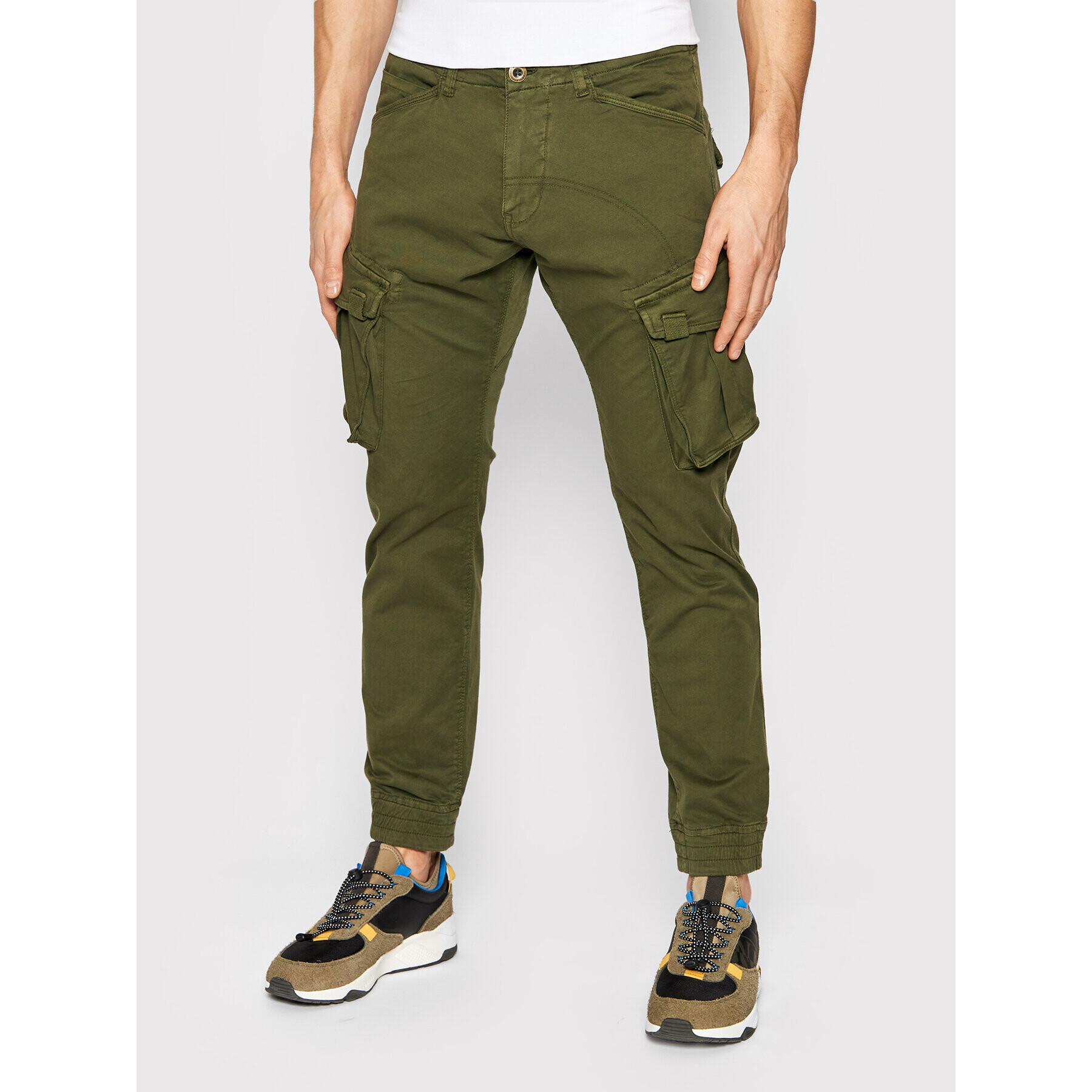 Alpha Industries Joggers kalhoty Spy 116203 Zelená Tapered Fit - Pepit.cz