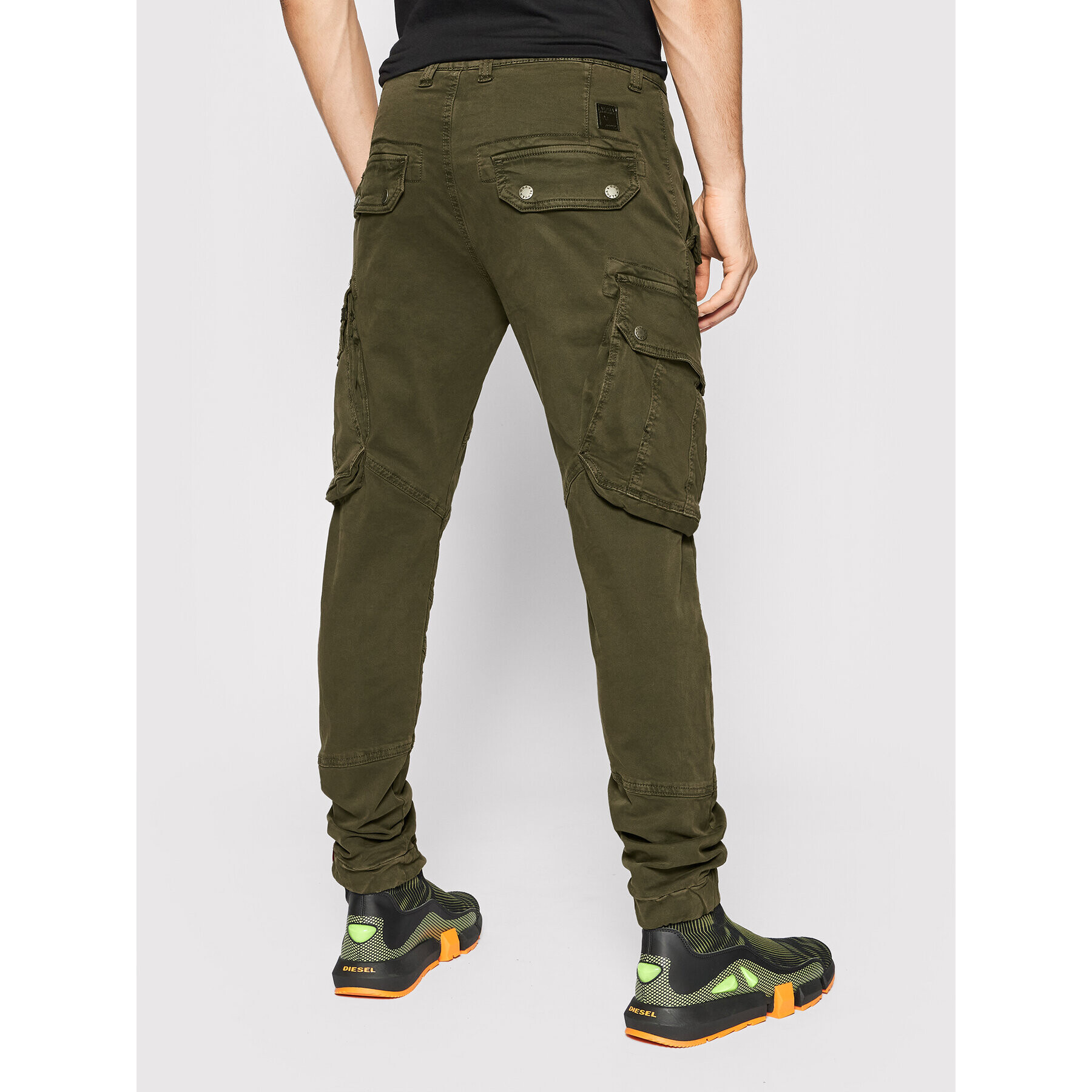 Alpha Industries Kalhoty z materiálu Combat 126215 Zelená Slim Fit - Pepit.cz