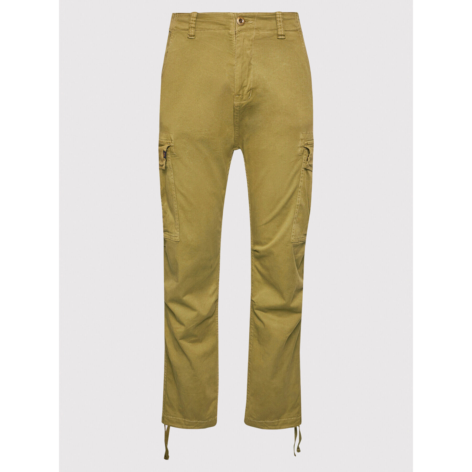 Alpha Industries Kalhoty z materiálu Squad 188202 Zelená Regular Fit - Pepit.cz