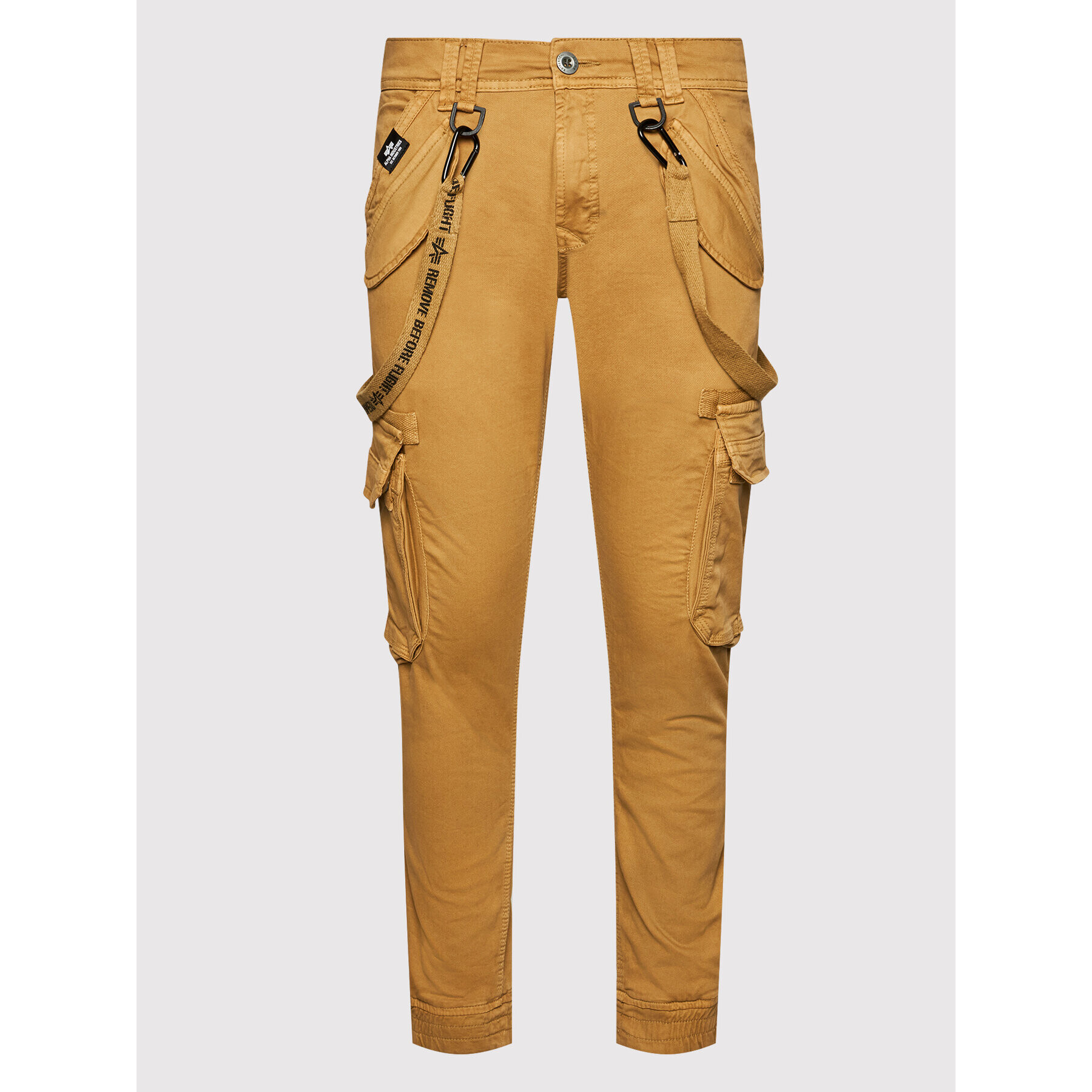 Alpha Industries Kalhoty z materiálu Utility 128202 Hnědá Slim Fit - Pepit.cz