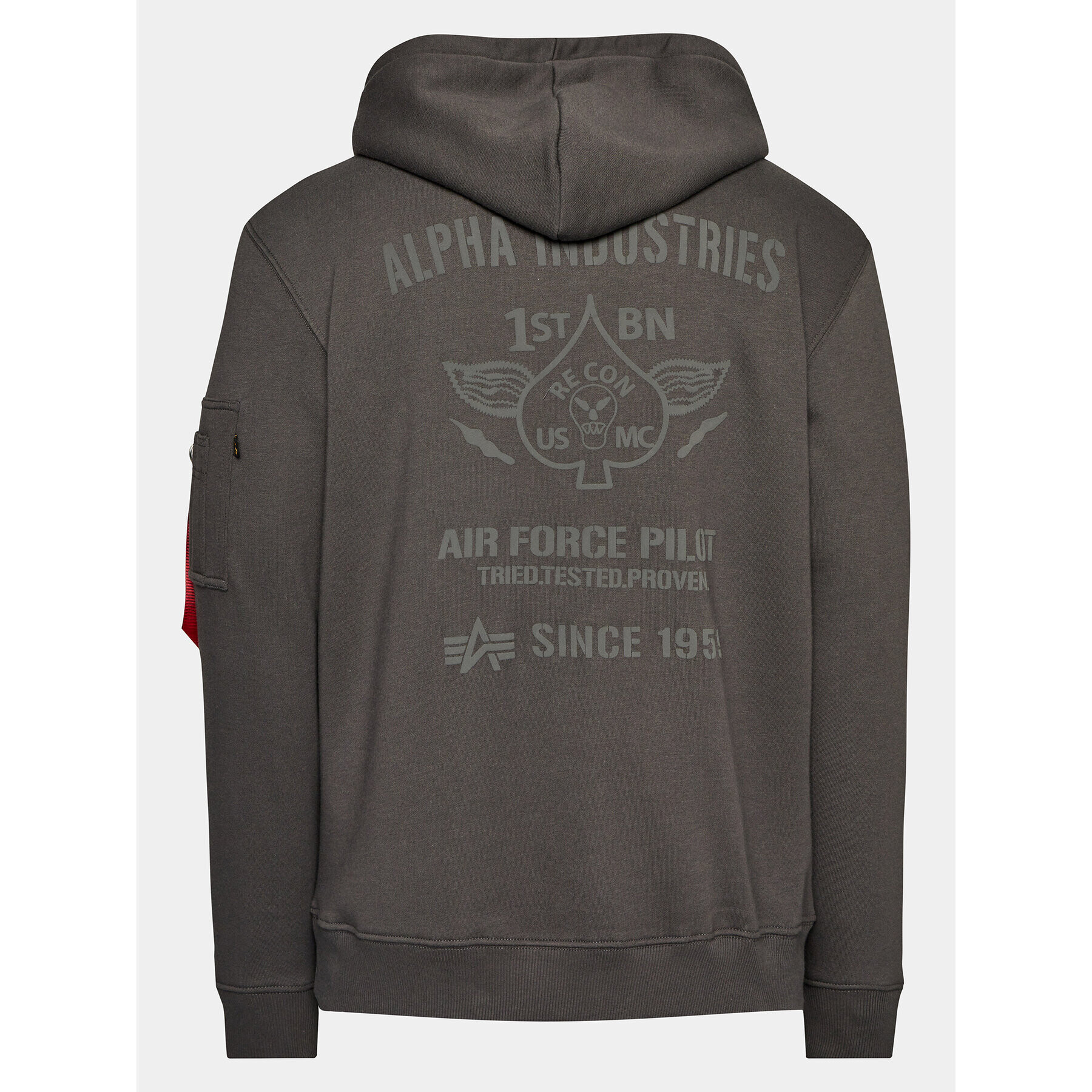 Alpha Industries Mikina Air Force 138337 Šedá Regular Fit - Pepit.cz