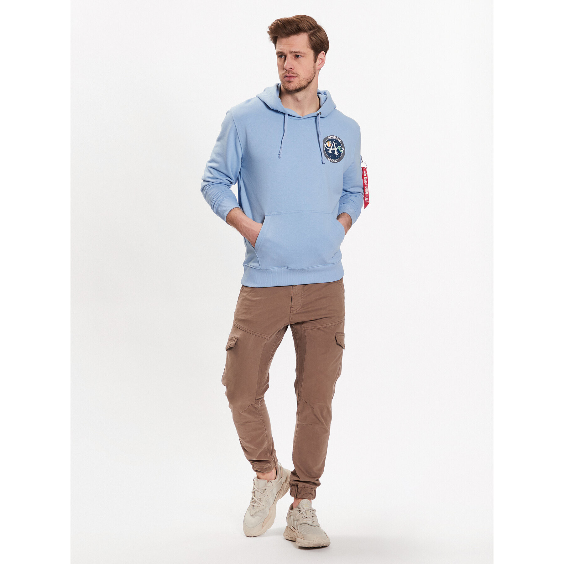 Alpha Industries Mikina Apollo Mission 106338 Modrá Regular Fit - Pepit.cz