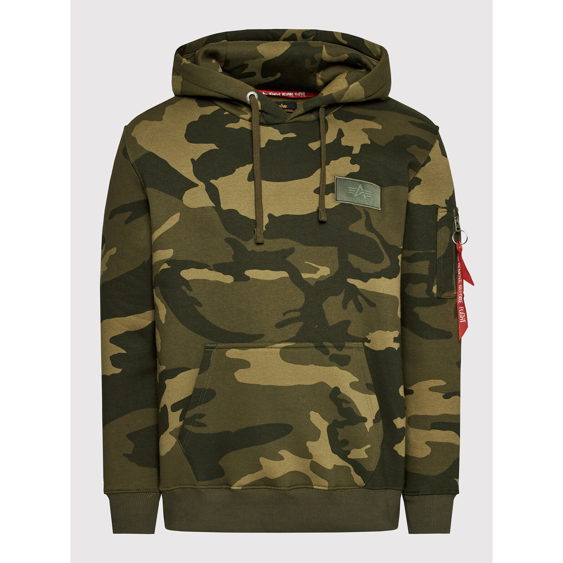 Alpha Industries Mikina Back Print 178318C Zelená Regular Fit - Pepit.cz