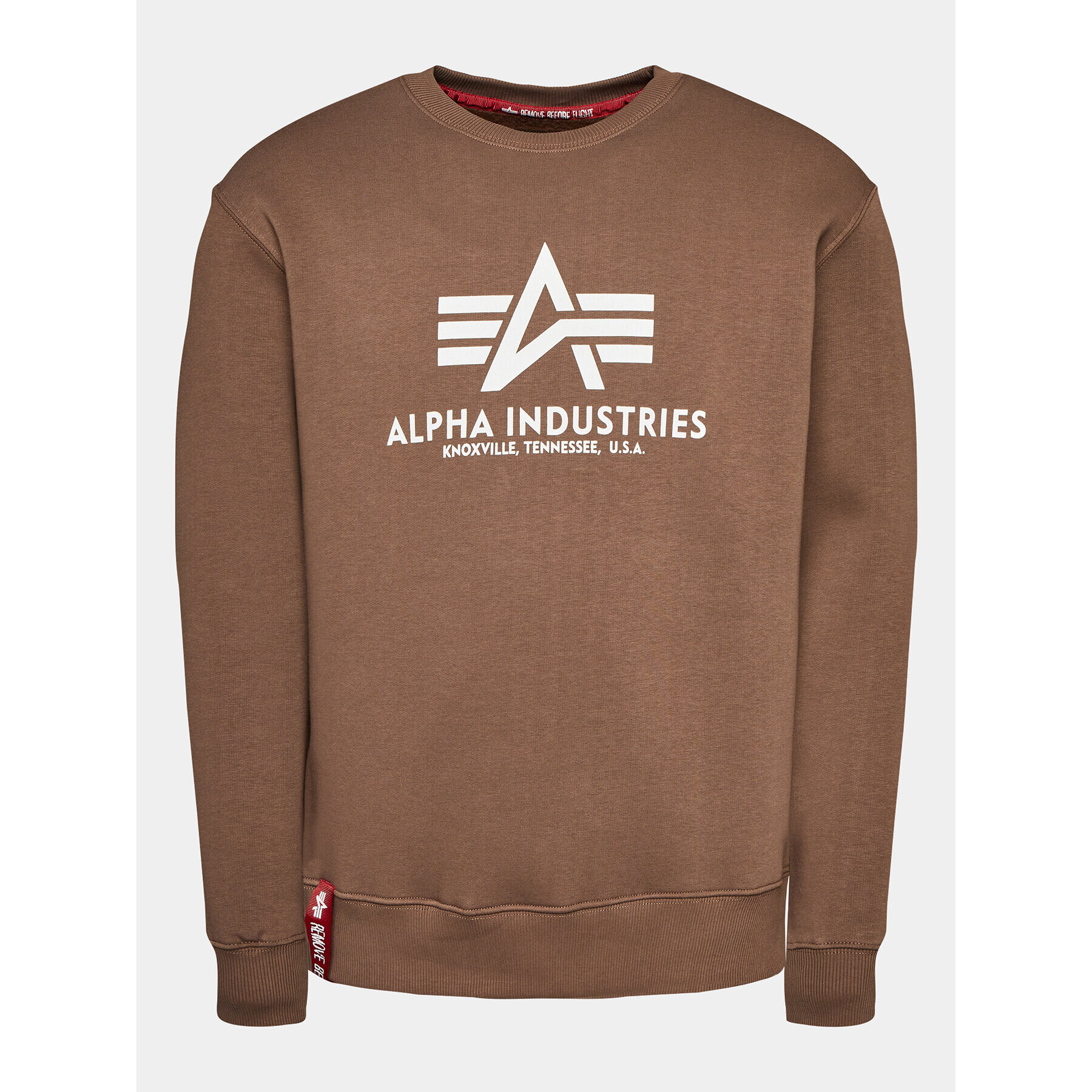 Alpha Industries Mikina Basic 178302 Hnědá Regular Fit - Pepit.cz