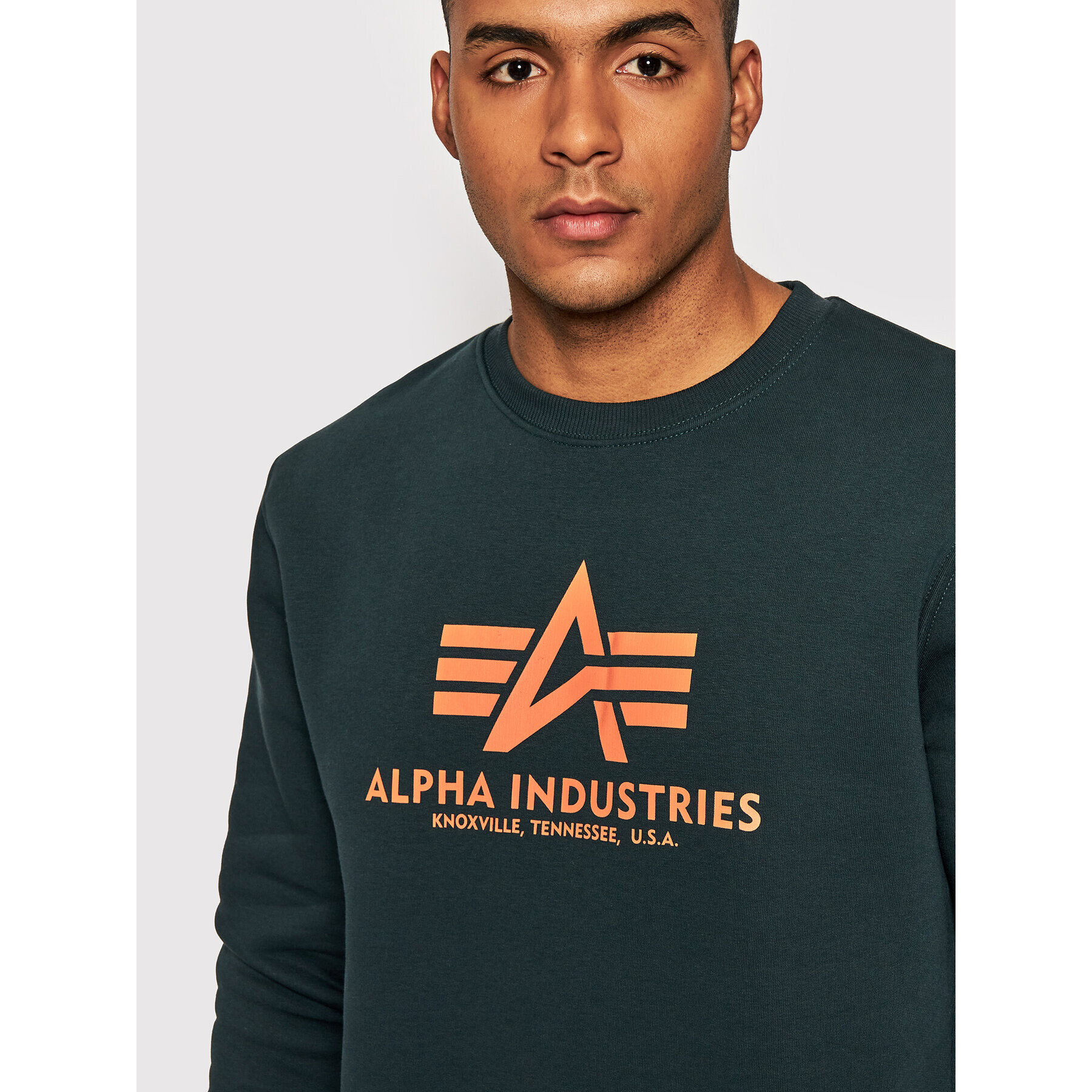 Alpha Industries Mikina Basic 178302 Tmavomodrá Regular Fit - Pepit.cz