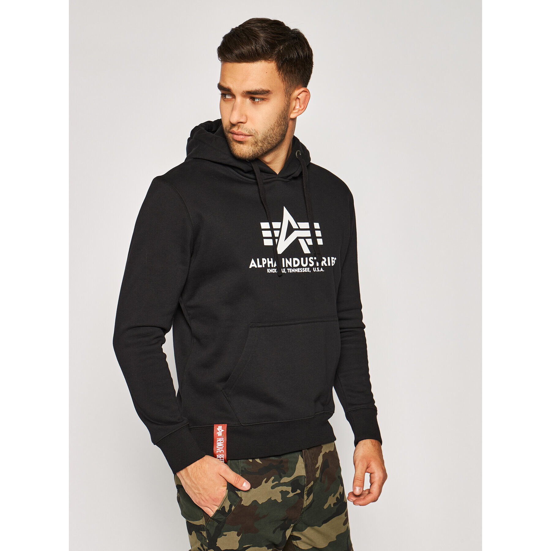 Alpha Industries Mikina Basic 178312 Černá Regular Fit - Pepit.cz