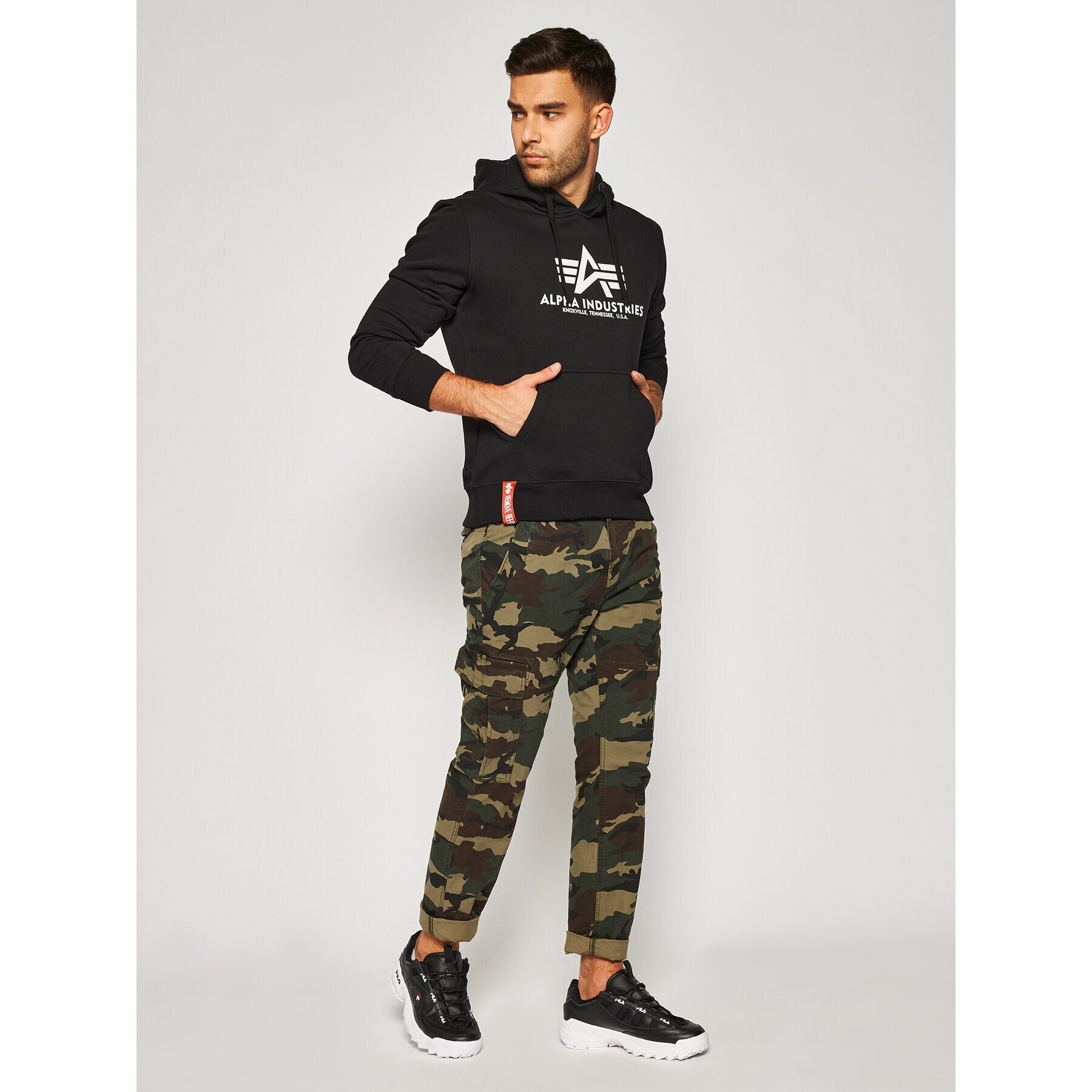 Alpha Industries Mikina Basic 178312 Černá Regular Fit - Pepit.cz