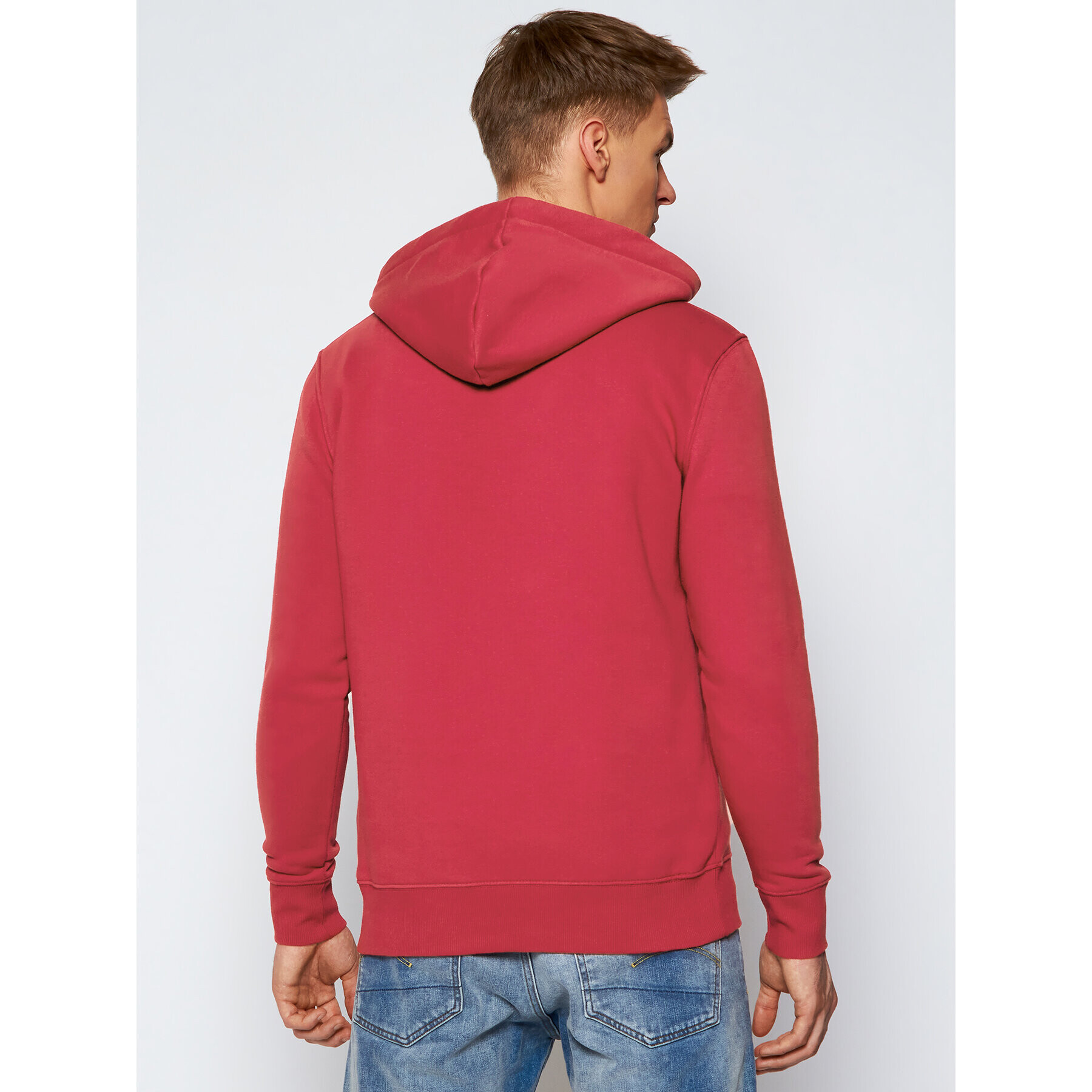 Alpha Industries Mikina Basic 178312 Červená Regular Fit - Pepit.cz