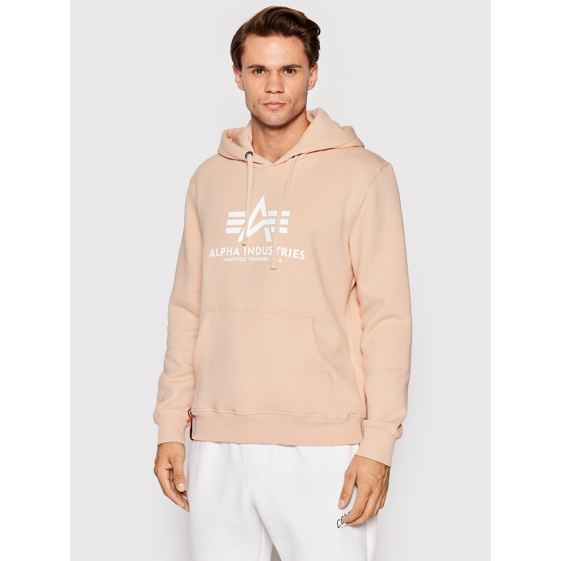 Alpha Industries Mikina Basic 178312 Růžová Regular Fit - Pepit.cz