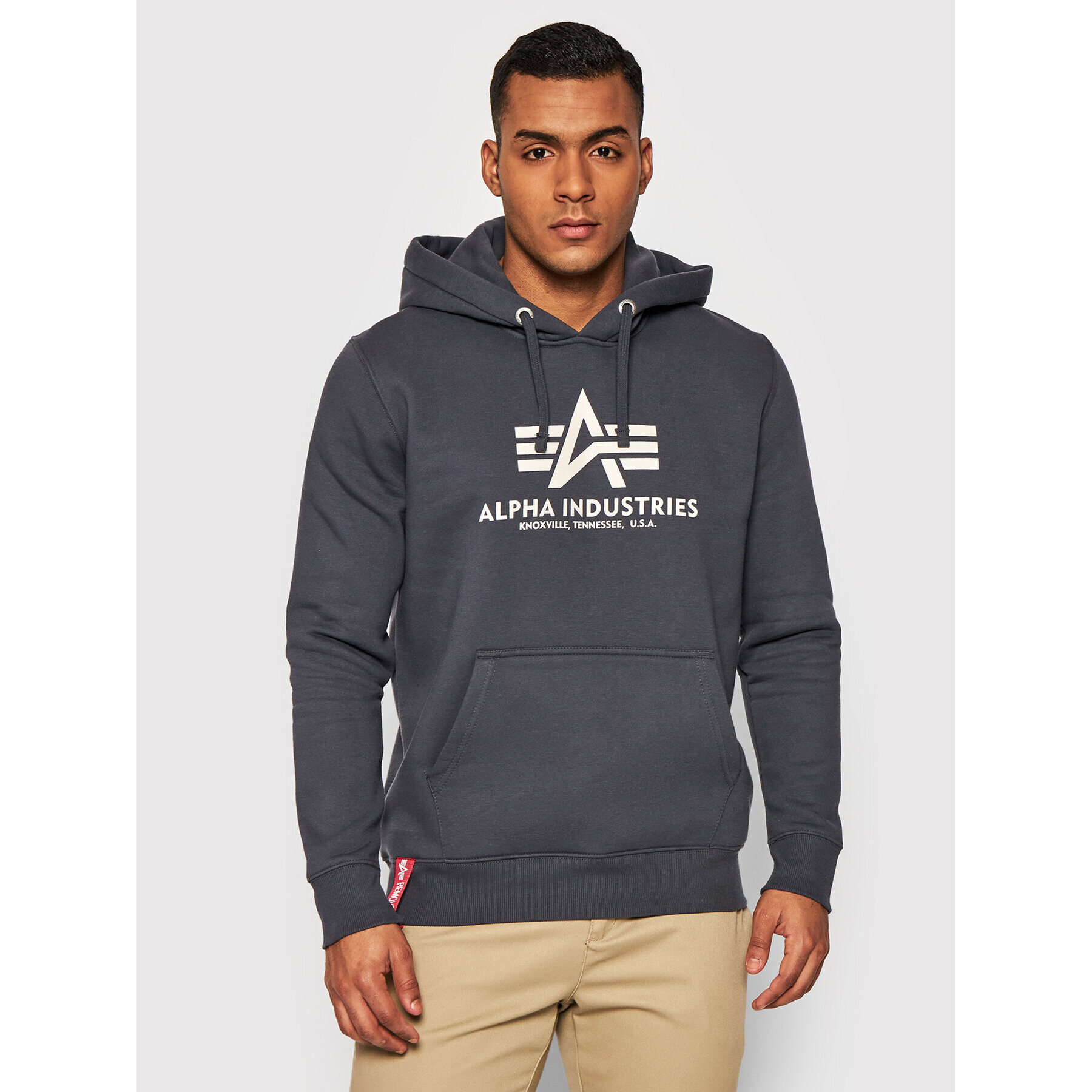 Alpha Industries Mikina Basic 178312 Šedá Regular Fit - Pepit.cz