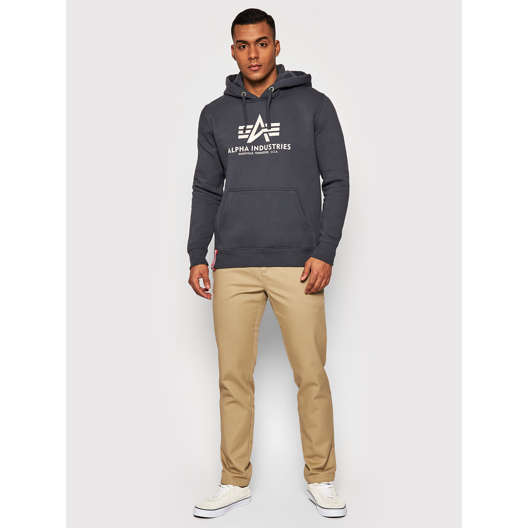 Alpha Industries Mikina Basic 178312 Šedá Regular Fit - Pepit.cz