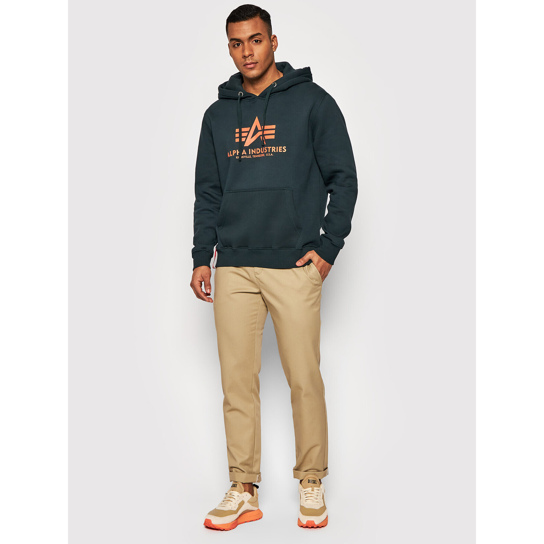 Alpha Industries Mikina Basic 178312 Tmavomodrá Regular Fit - Pepit.cz