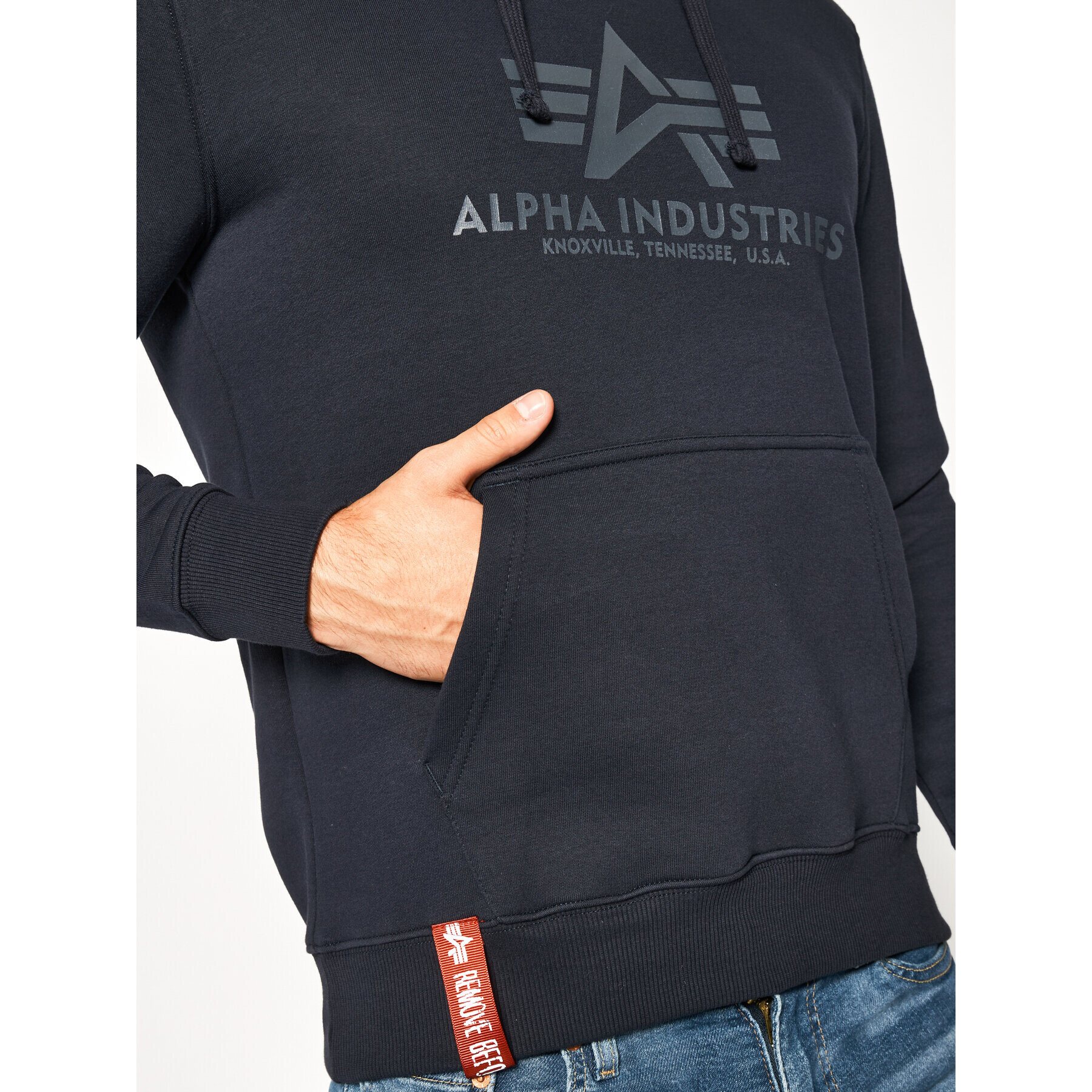 Alpha Industries Mikina Basic 178312 Tmavomodrá Regular Fit - Pepit.cz