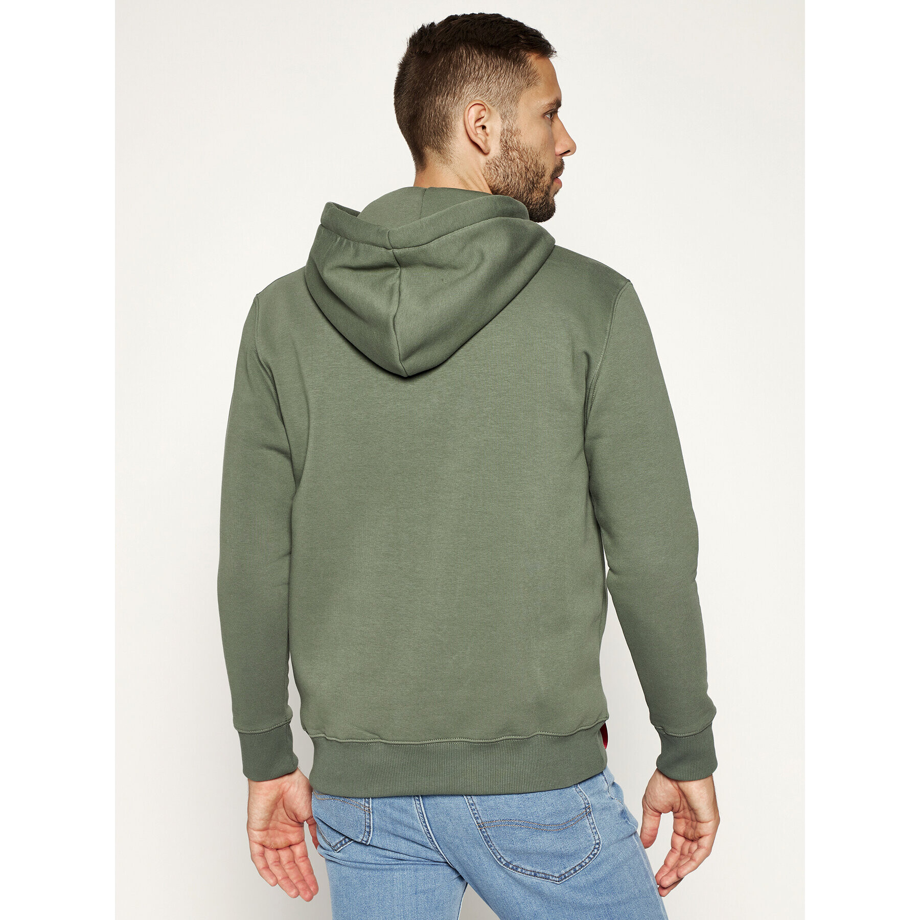 Alpha Industries Mikina Basic 178312 Zelená Regular Fit - Pepit.cz