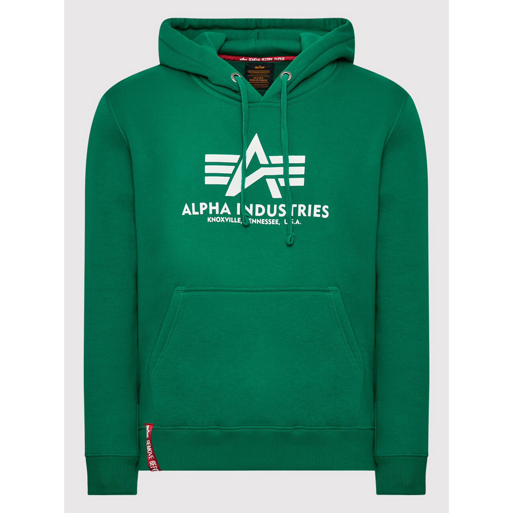 Alpha Industries Mikina Basic 178312 Zelená Regular Fit - Pepit.cz