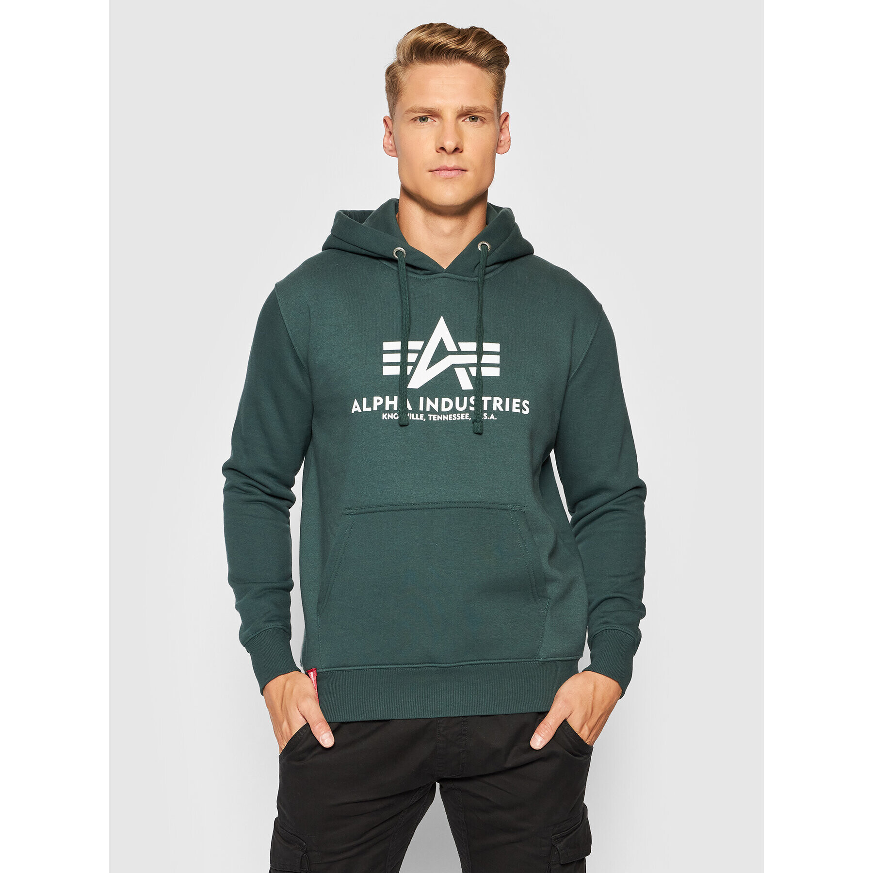 Alpha Industries Mikina Basic 178312 Zelená Regular Fit - Pepit.cz