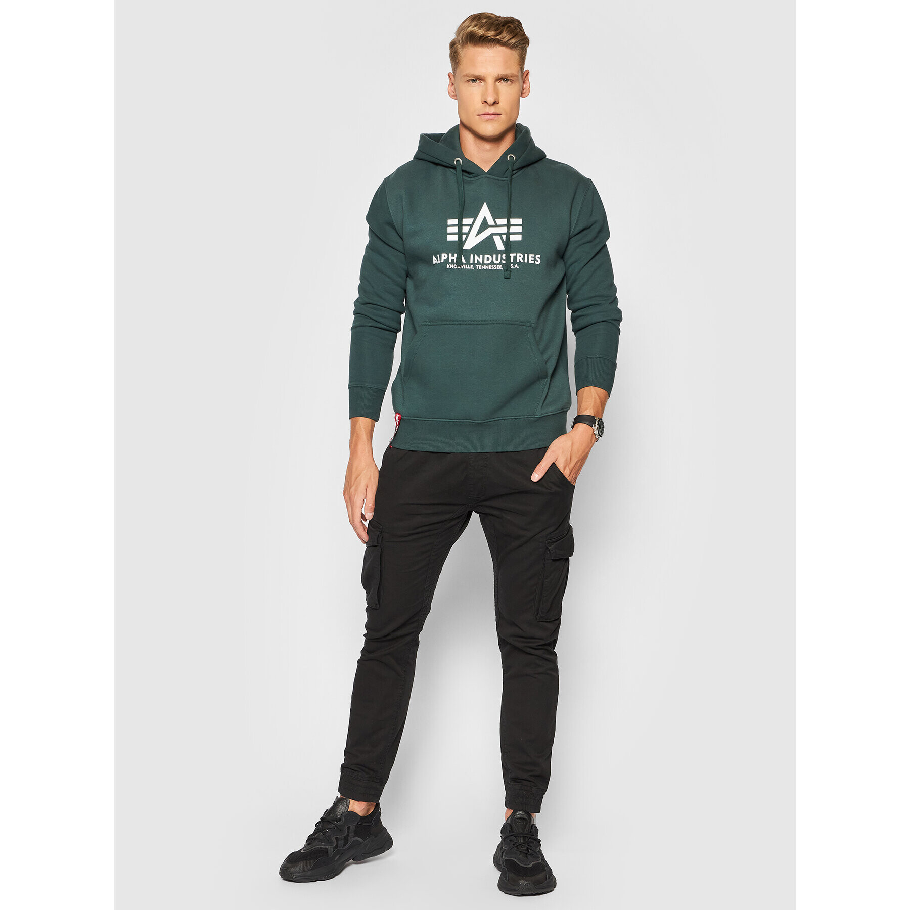 Alpha Industries Mikina Basic 178312 Zelená Regular Fit - Pepit.cz