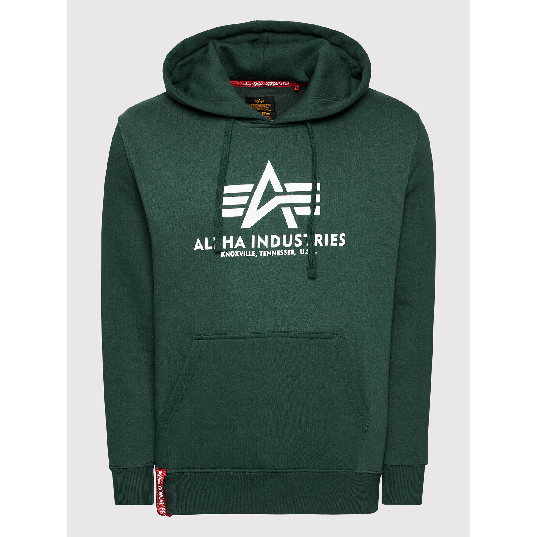 Alpha Industries Mikina Basic 178312 Zelená Regular Fit - Pepit.cz